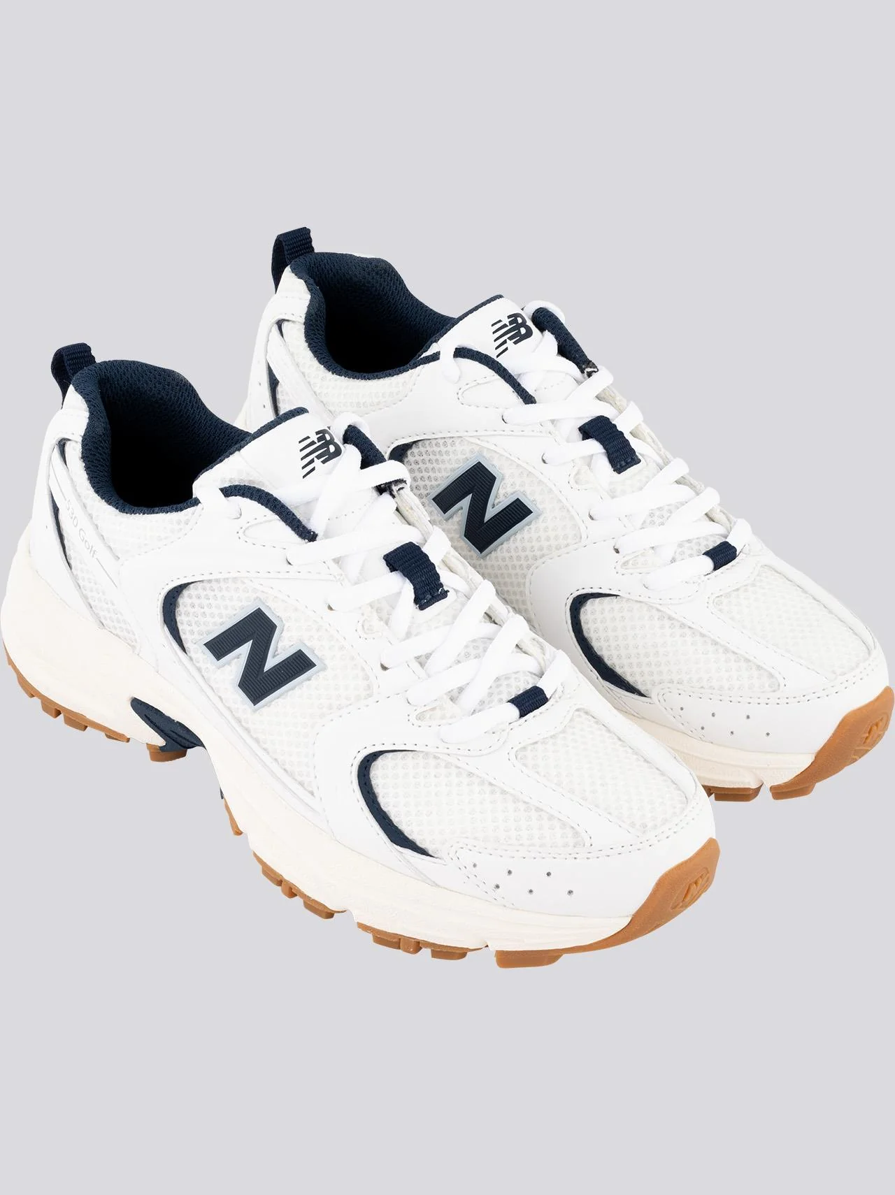 530 Spikeless Golf Shoes White/Navy - Image 3