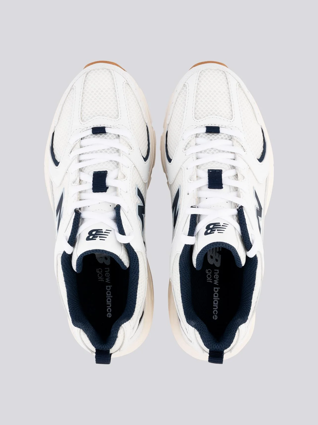 530 Spikeless Golf Shoes White/Navy - Image 5
