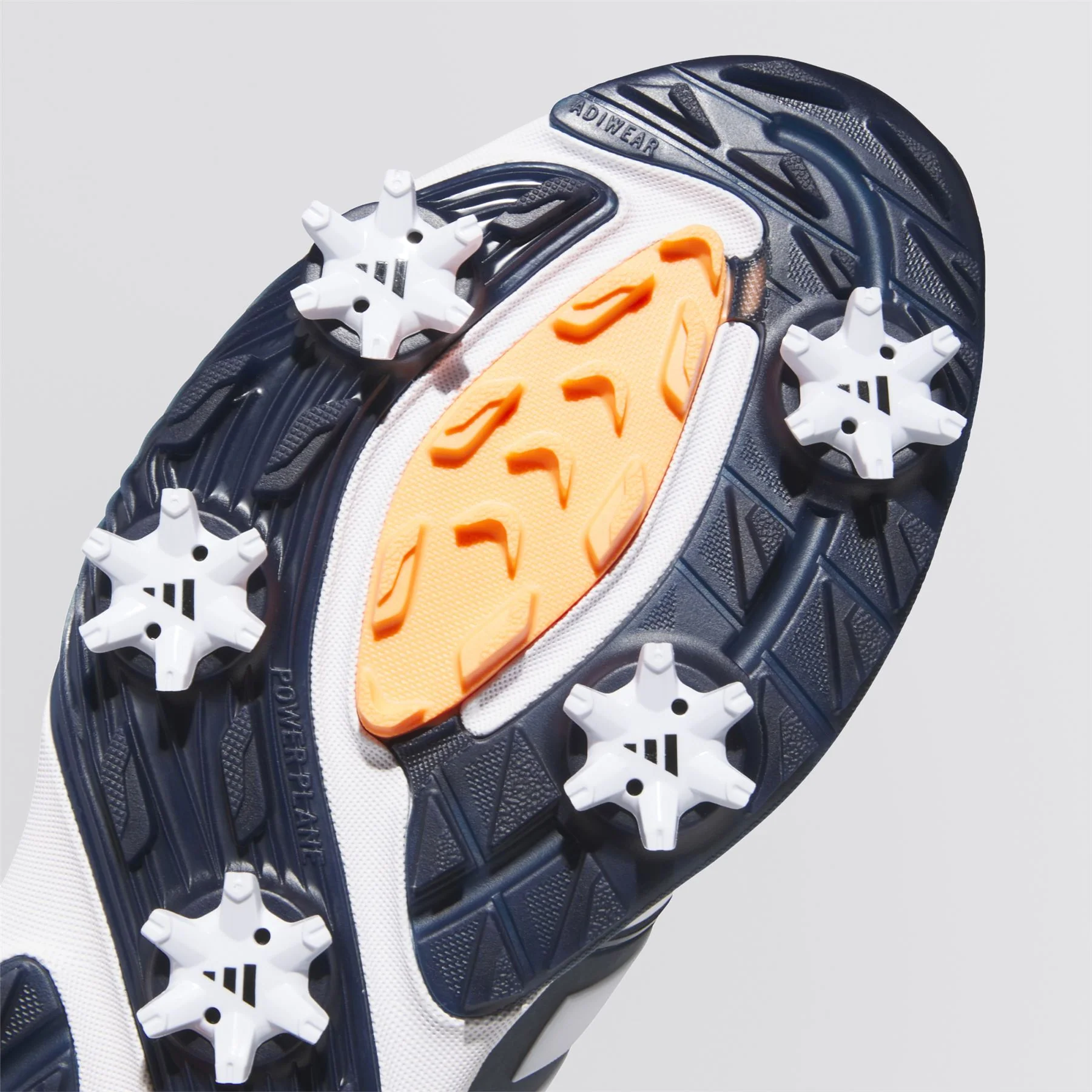 ADIPOWER '26 Golf Shoes Footwear White/Collegiate Navy/Lucid Orange - Image 7