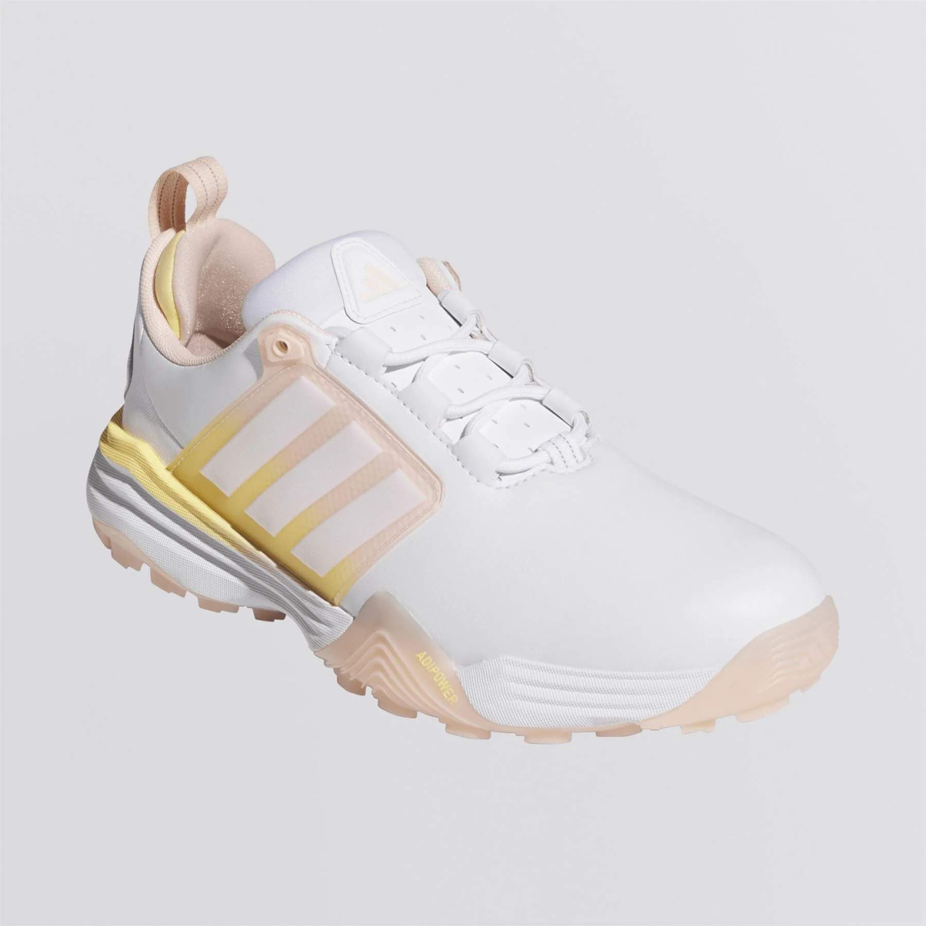 ADIPOWER '26 Spikeless Golf Shoes Footwear White/Blush Pink/Ice Tangerine - Image 4