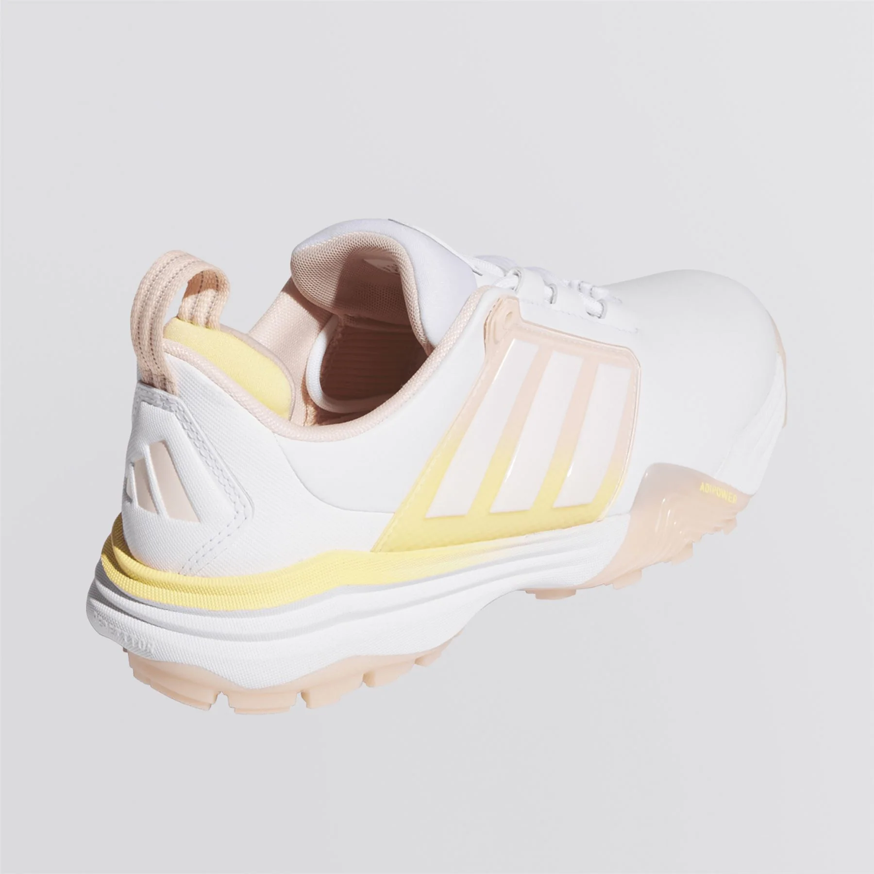 ADIPOWER '26 Spikeless Golf Shoes Footwear White/Blush Pink/Ice Tangerine - Image 5