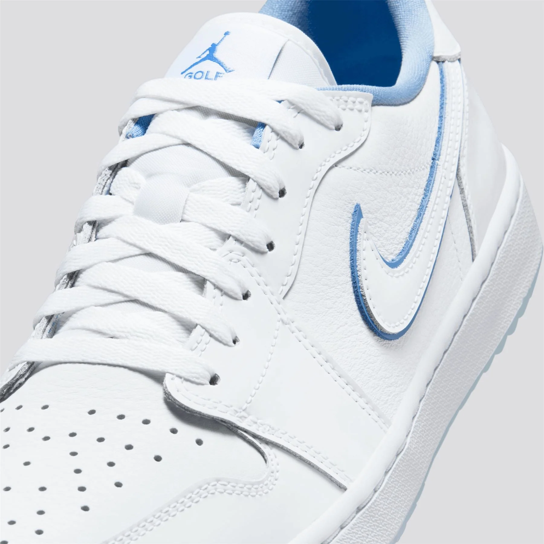 Air Jordan 1 Low Golf Shoes White/Legend Blue/Blue Tint - Image 6