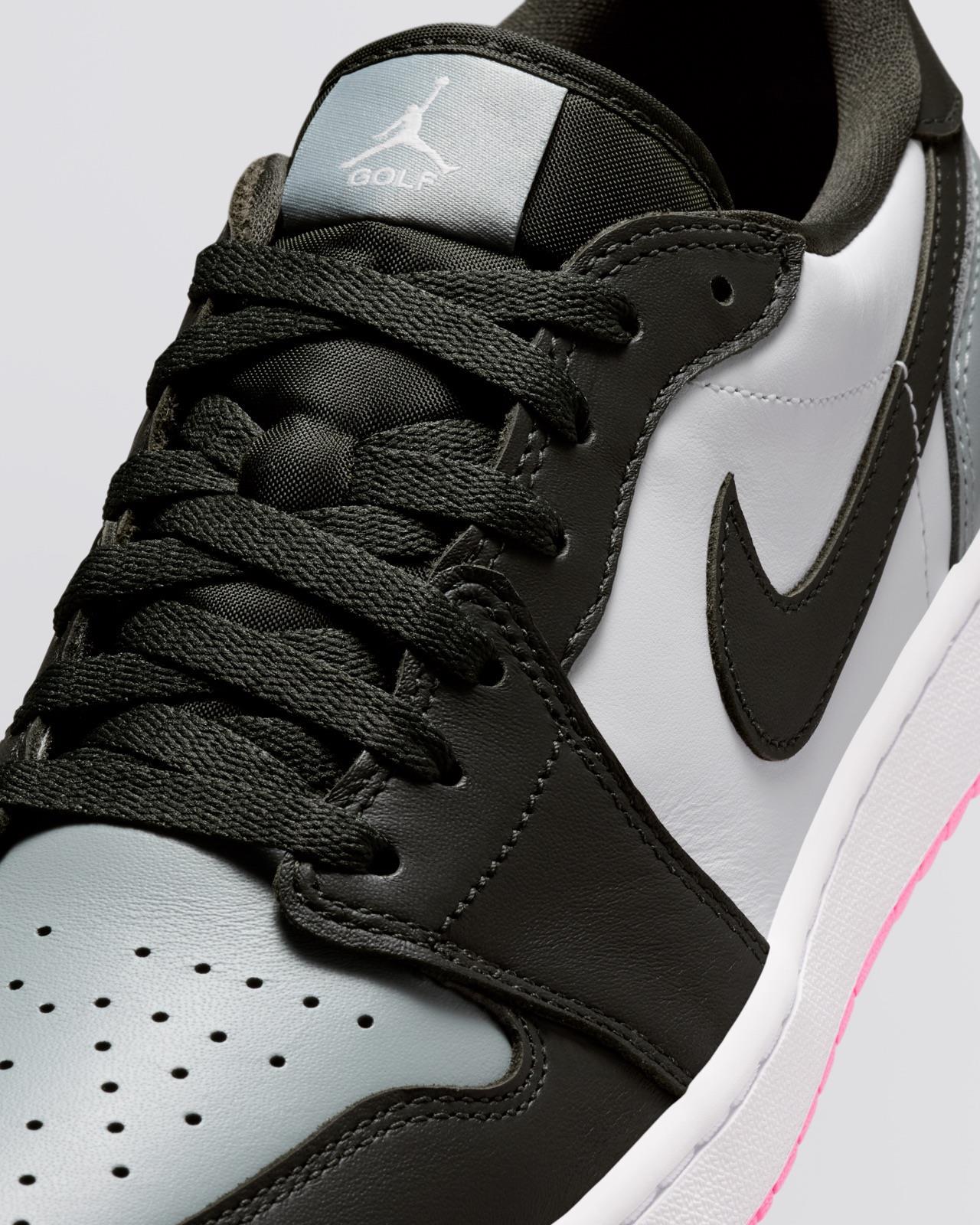 Air Jordan 1 Low Spikeless Golf Shoes White/Sequoia/Light Pumice/Pink Glow - Image 5