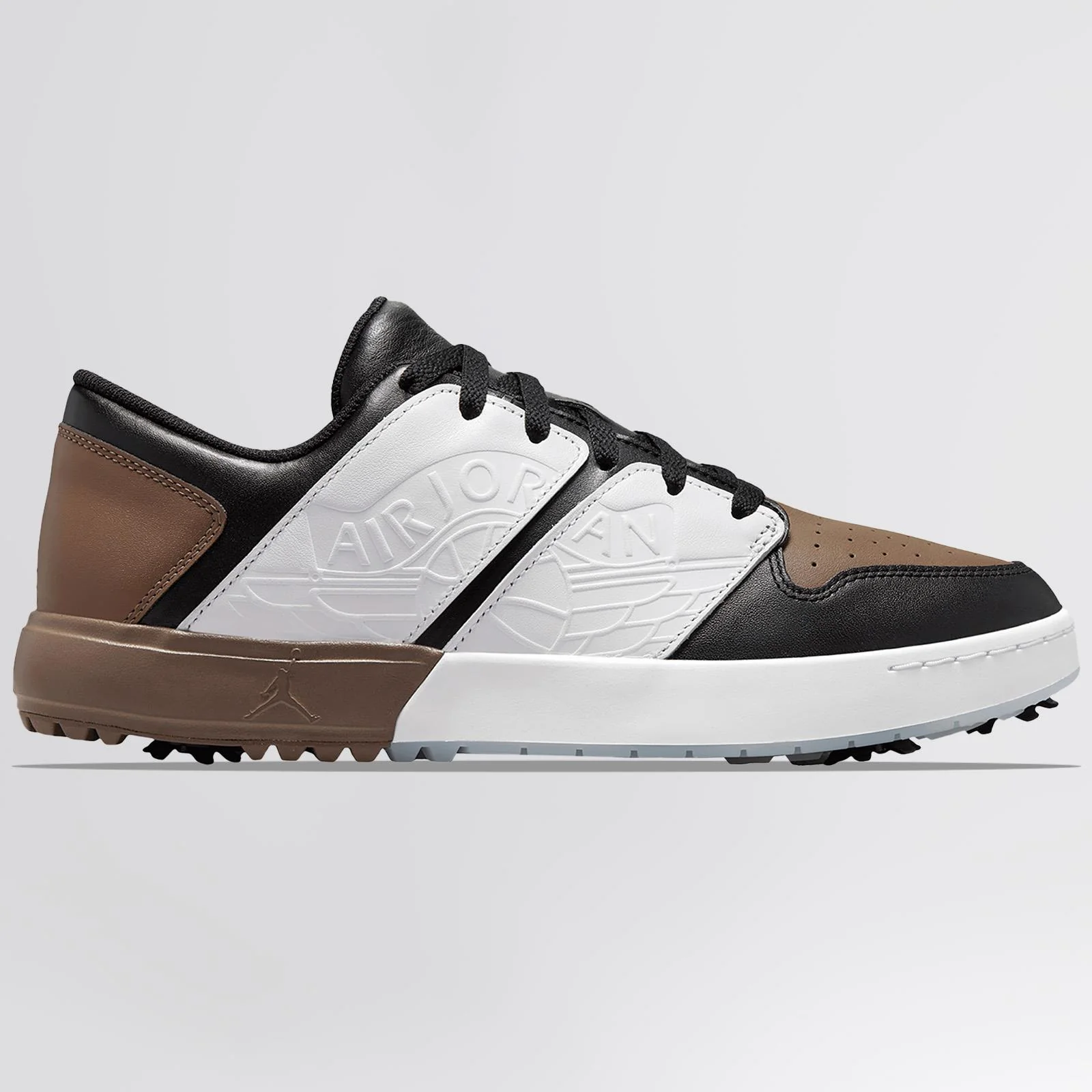 Air Jordan NU Retro 1 G Golf Shoes Black/White/Palomino