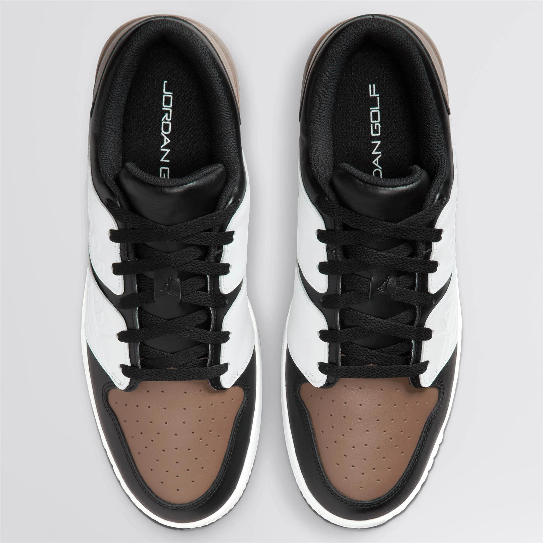 Air Jordan NU Retro 1 G Golf Shoes Black/White/Palomino - Image 3