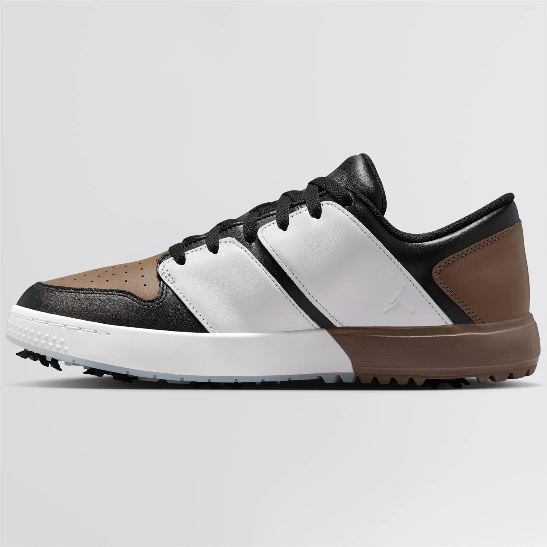 Air Jordan NU Retro 1 G Golf Shoes Black/White/Palomino - Image 9