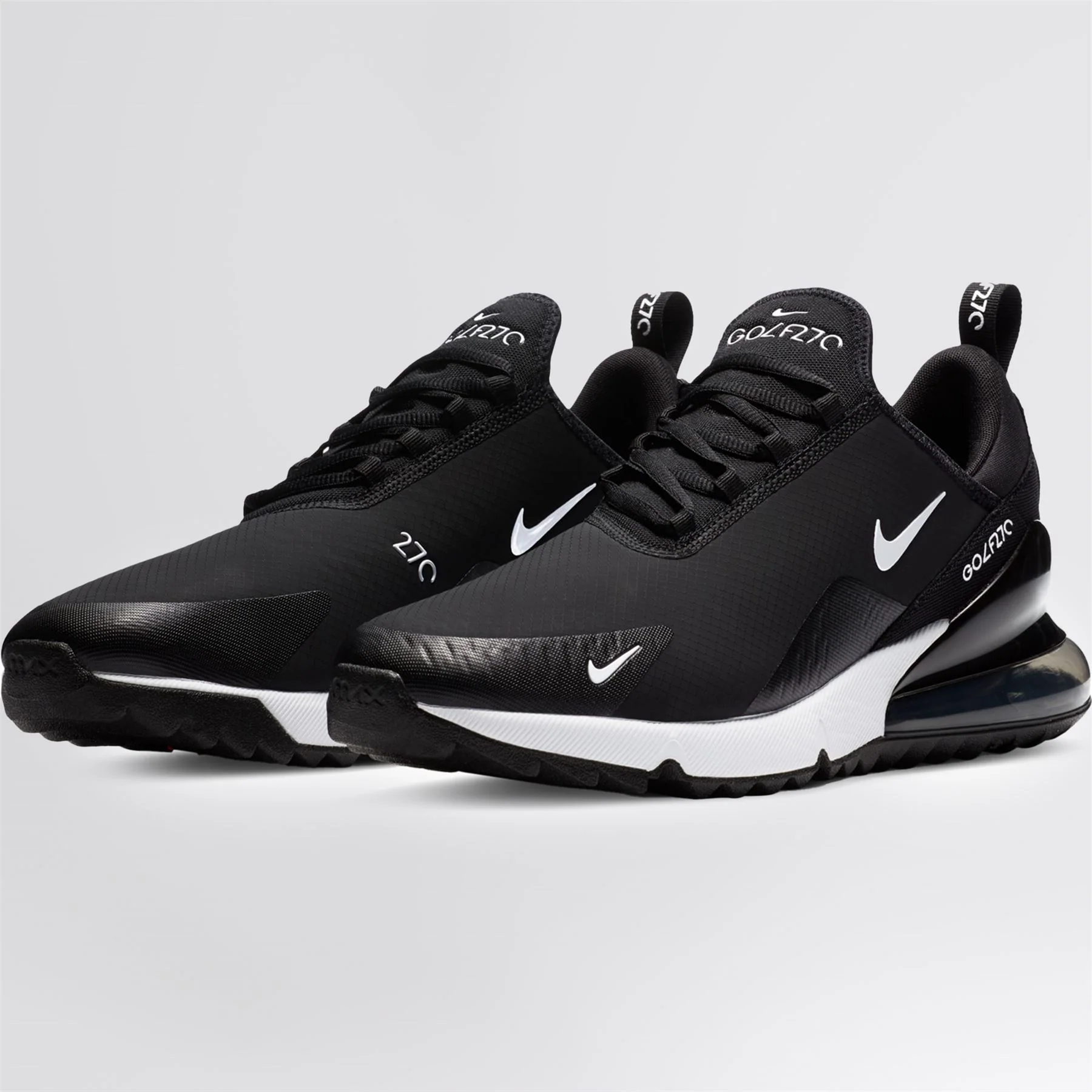 Air Max 270 Golf Shoes Black/White/Hot Punch - Image 3