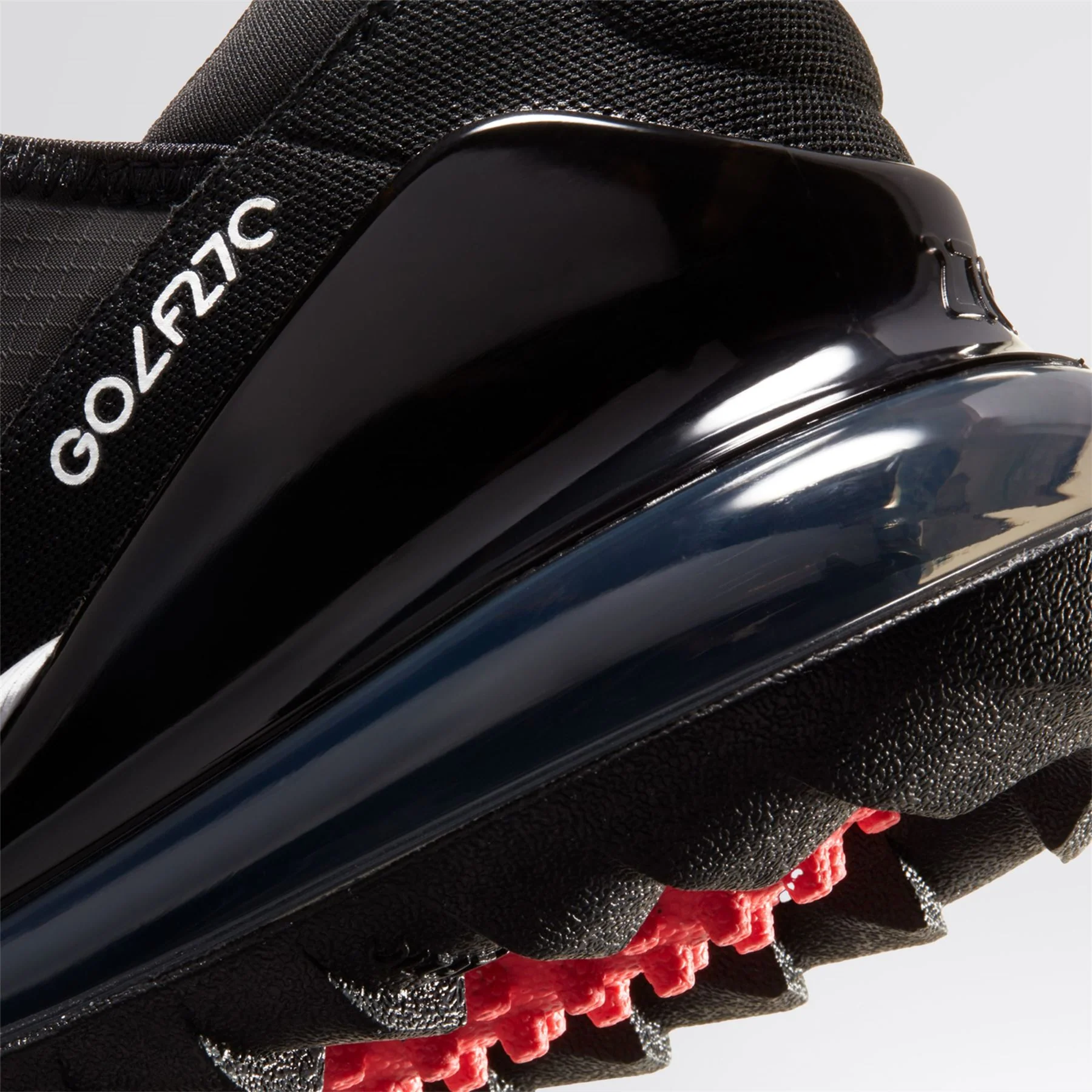 Air Max 270 Golf Shoes Black/White/Hot Punch - Image 4