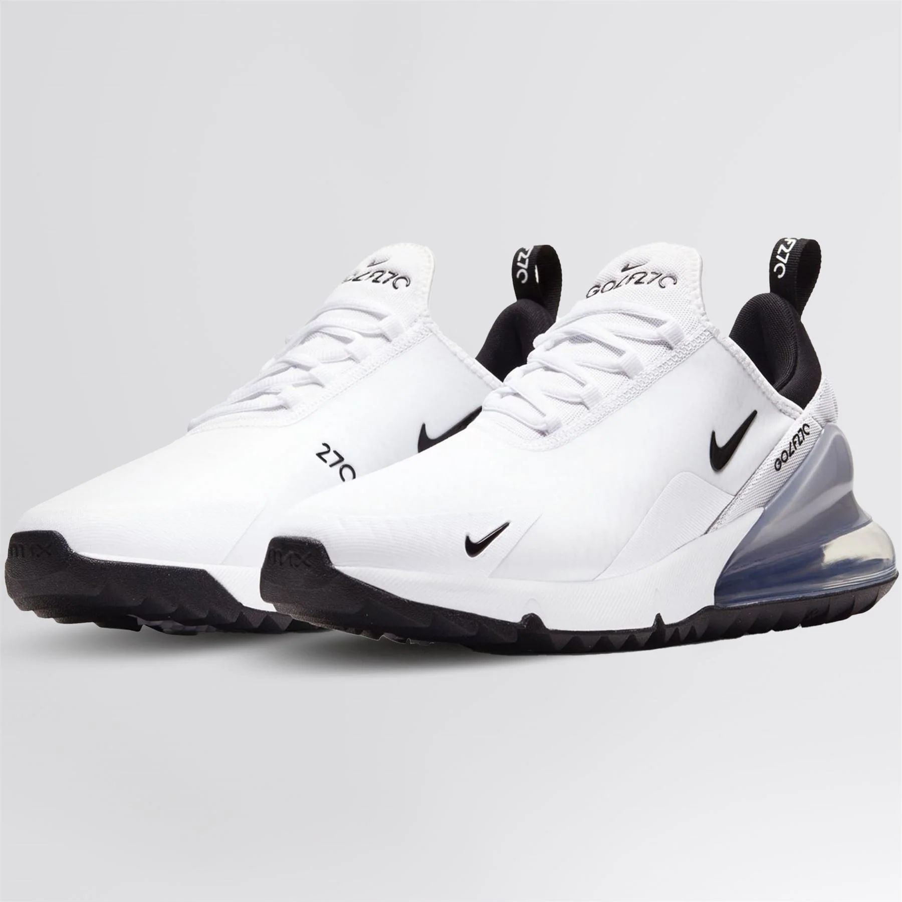 Air Max 270 Golf Shoes White/Black/Pure Platinum - Image 3