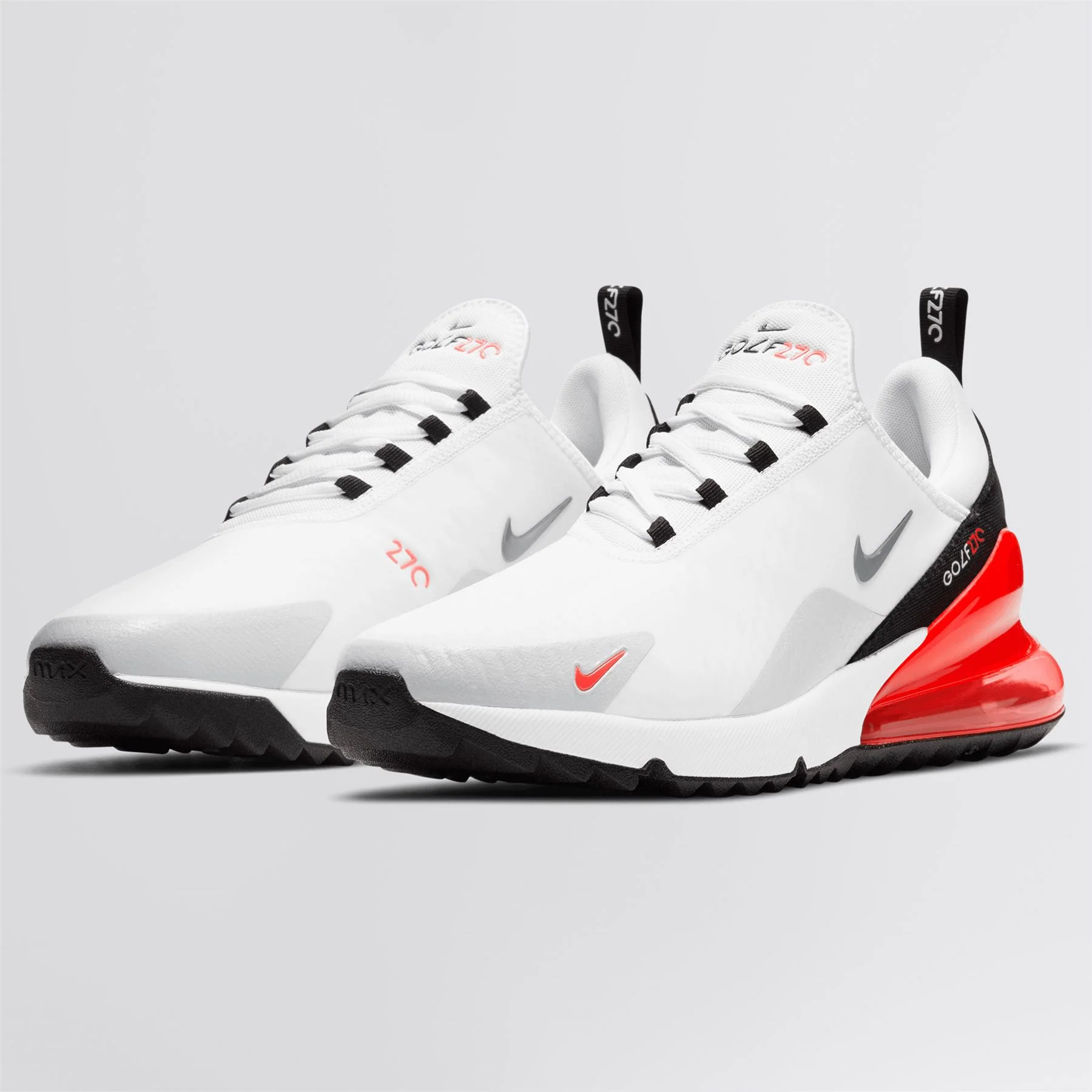 Air Max 270 Golf Shoes White/Cool Grey/Neutral Grey/Black - Image 4