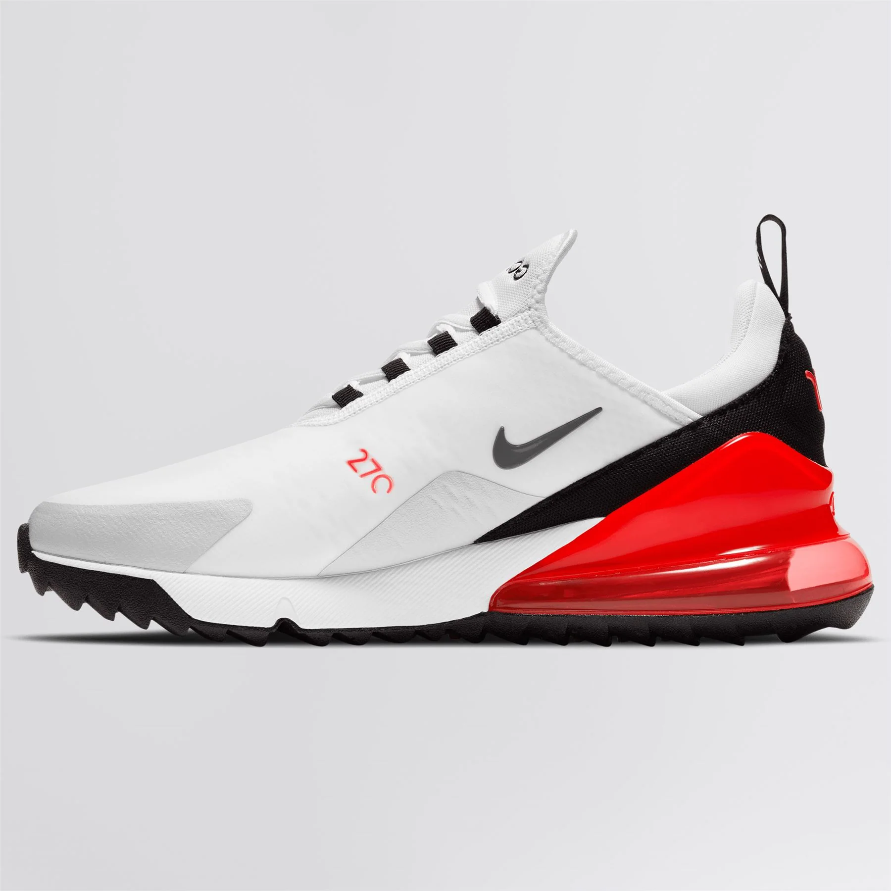 Air Max 270 Golf Shoes White/Cool Grey/Neutral Grey/Black - Image 8