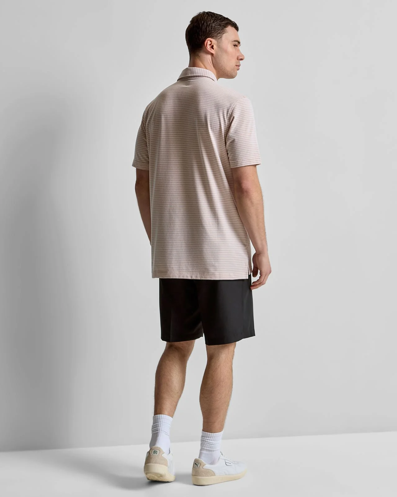 Albatross Stripe Cotton-Blend Pique Polo Summer Dunes - Image 4