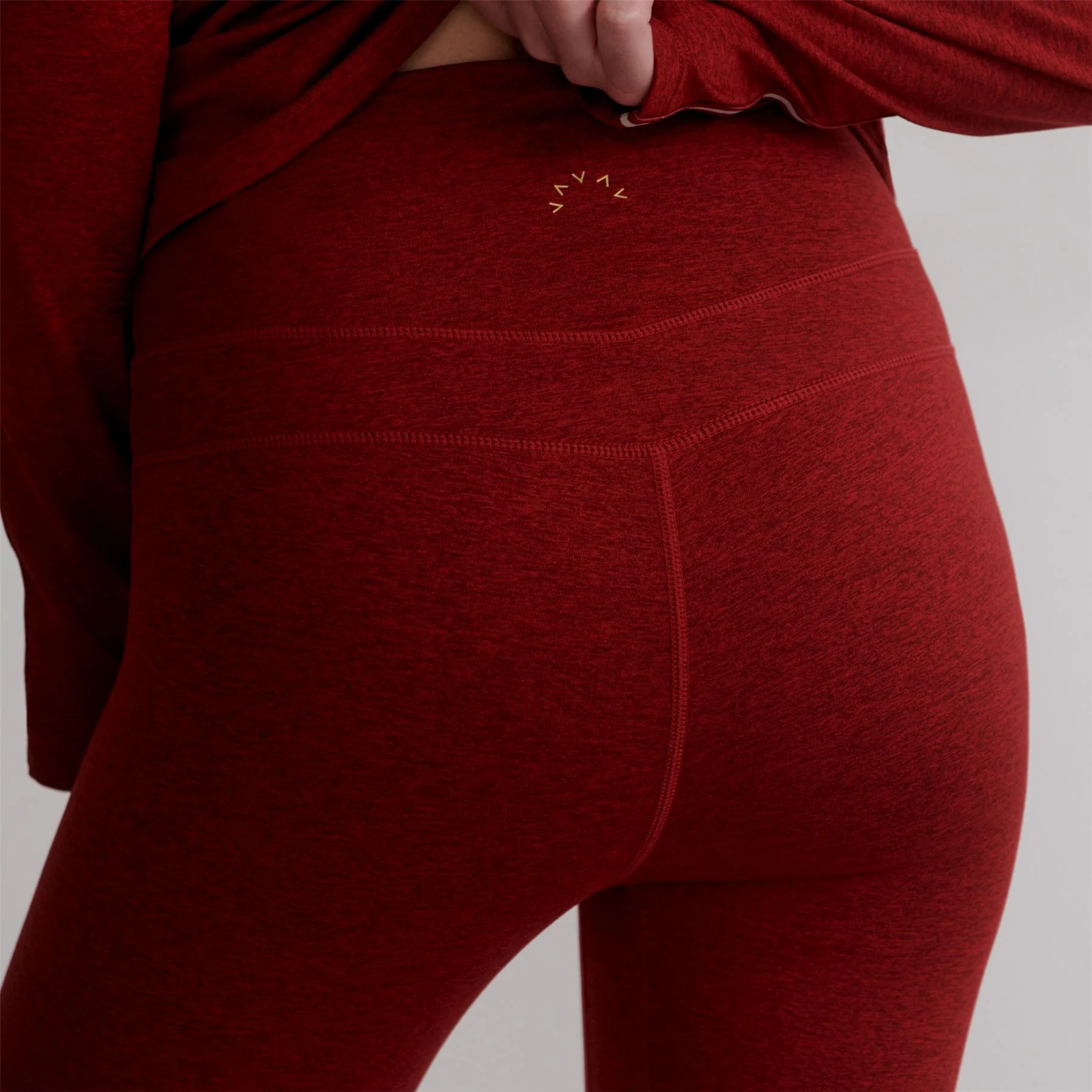 Always Warm Base Layer Leggings Red Dahlia Marl - Image 5