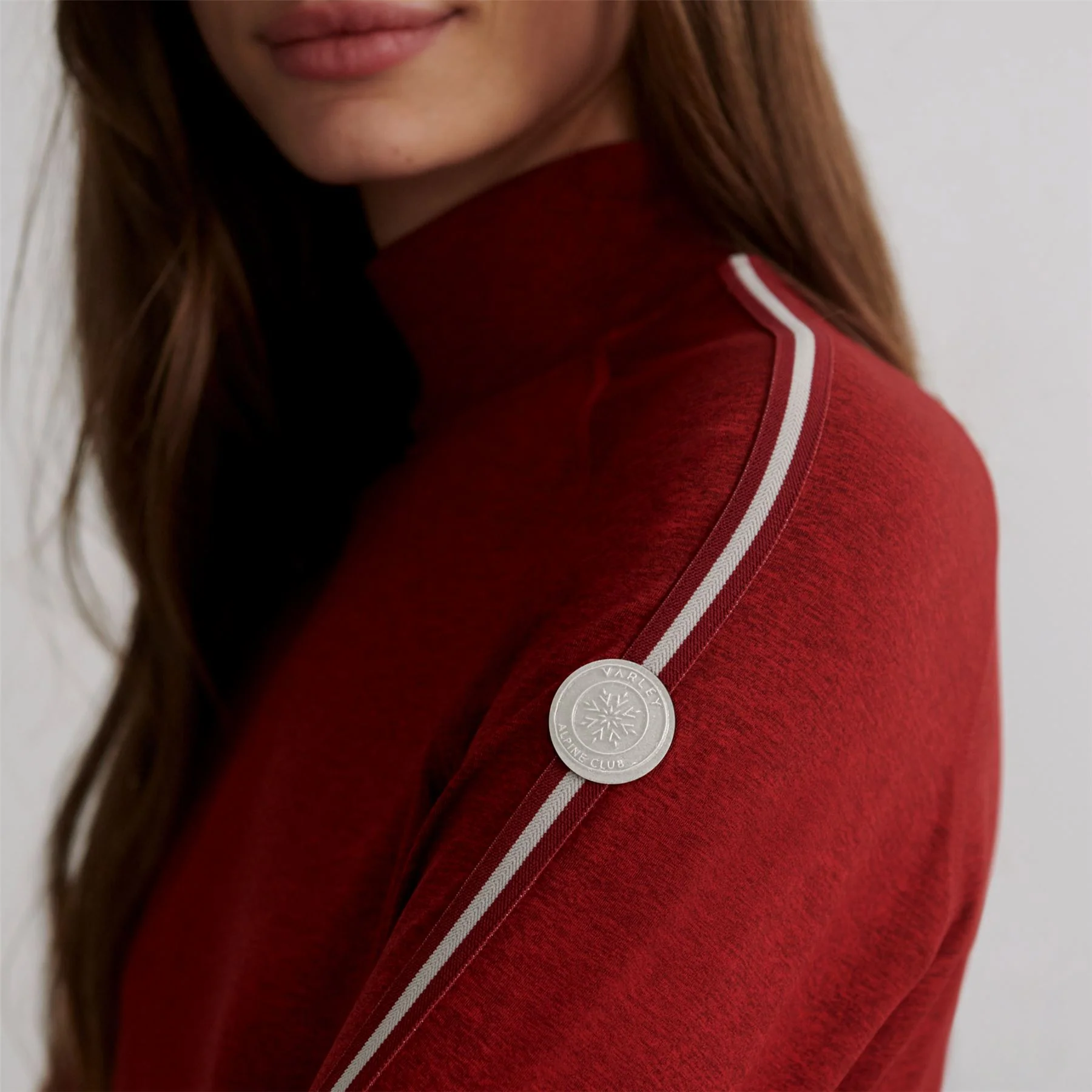 Always Warm Mock Neck Base Layer Red Dahlia Marl - Image 4