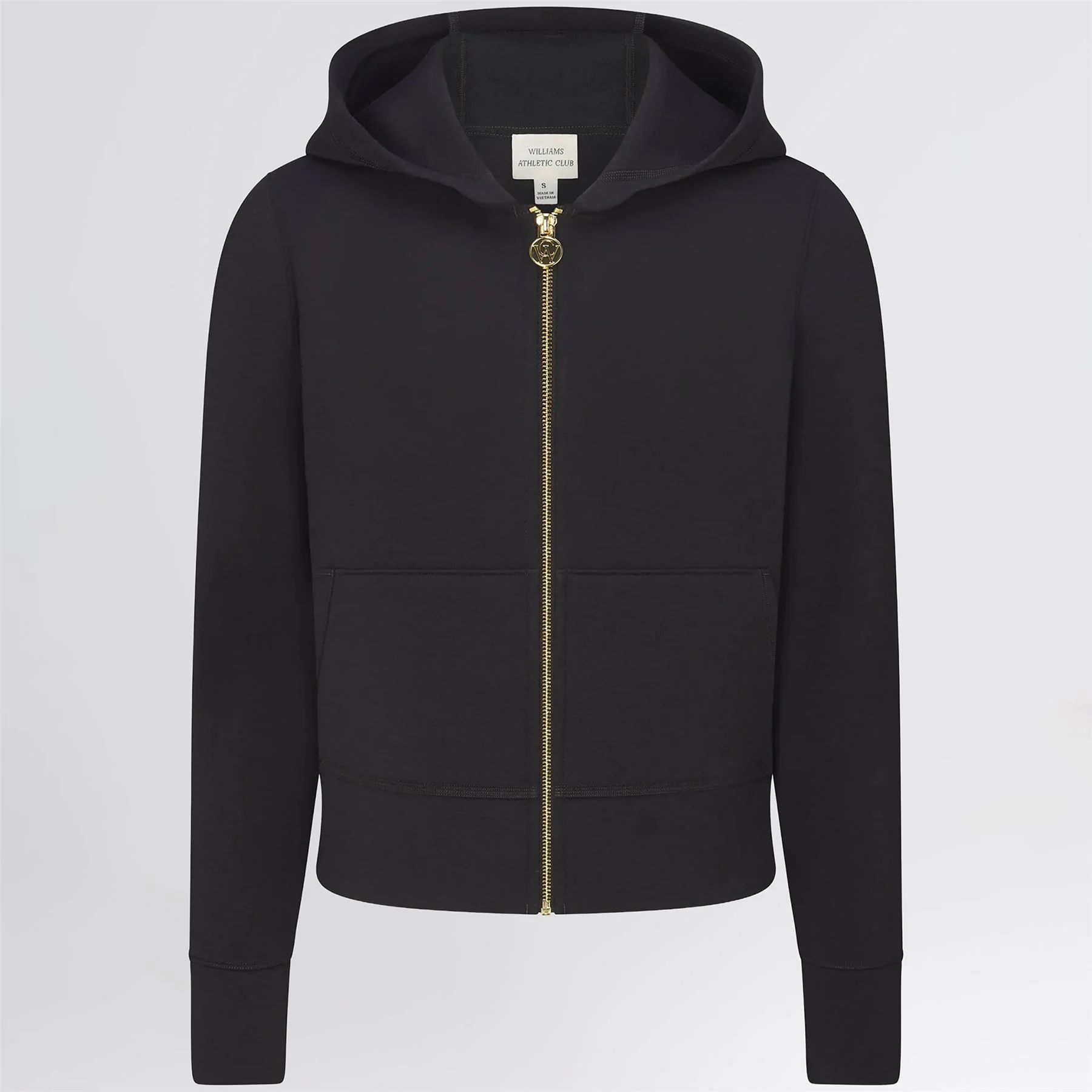 Amelie Zip Hoodie Black - Image 3