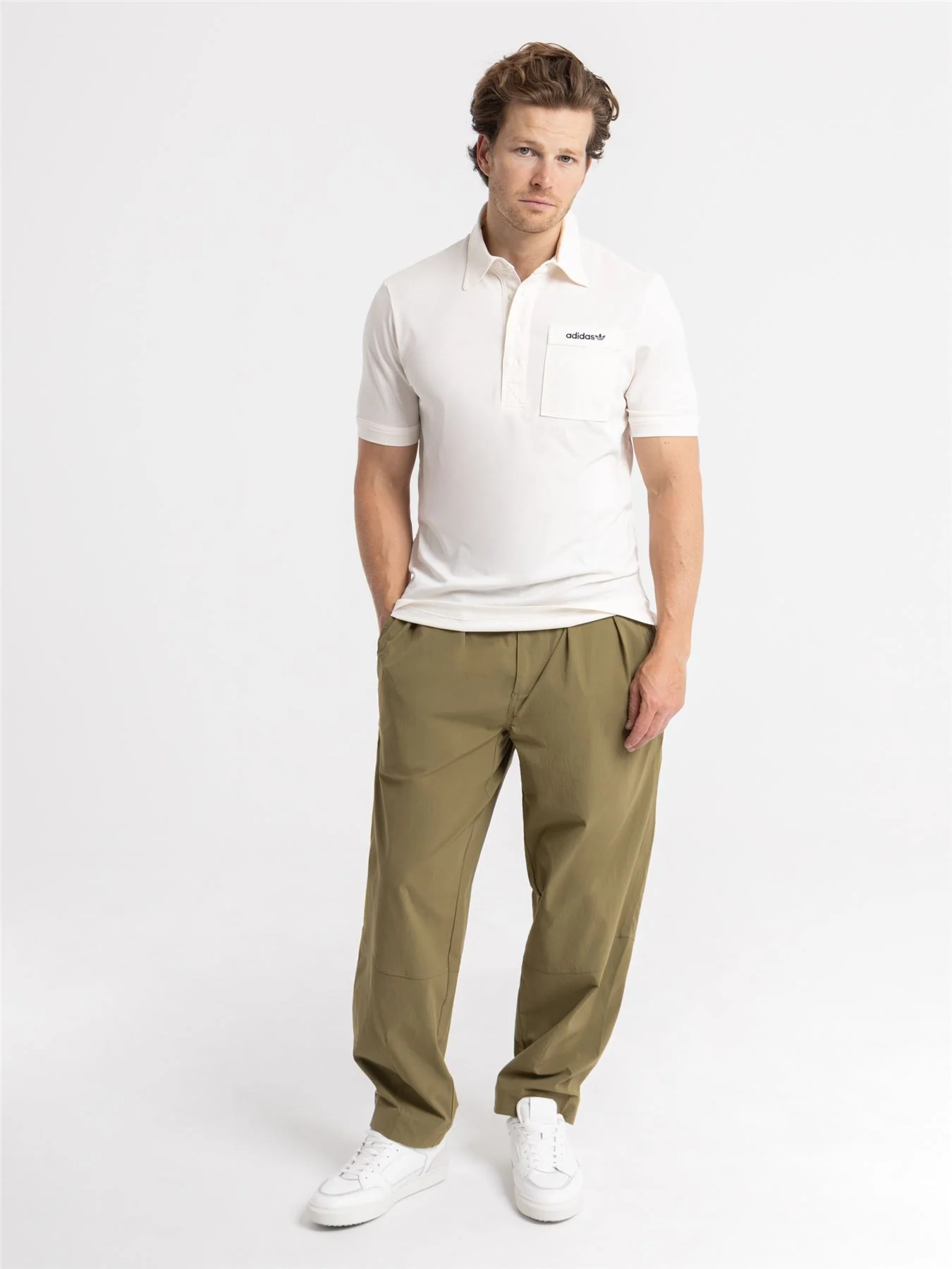 Originals Archive Pocket Polo Chalk White - Image 3