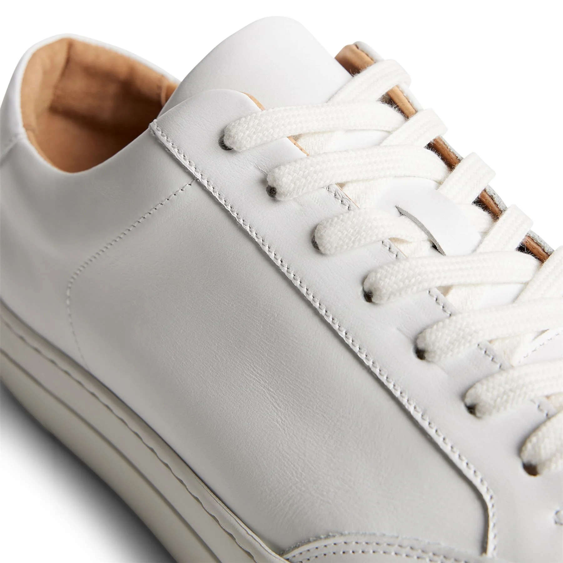 Art Signature Leather Sneakers White - Image 5