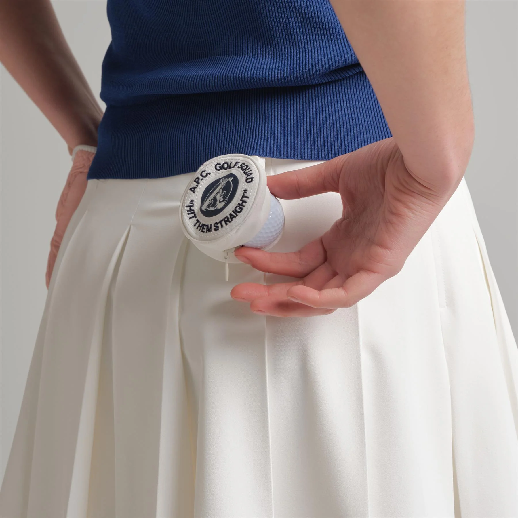 Aude Pleated Skirt White - Image 4