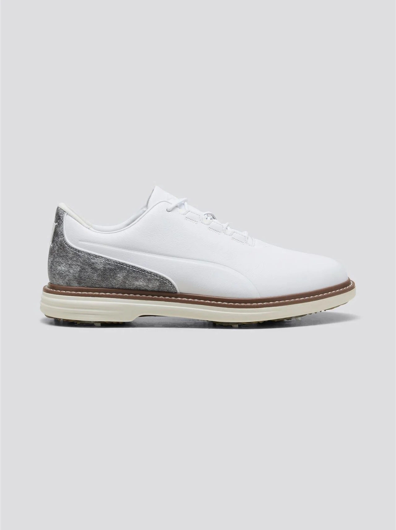 Avant Tour Spiked Golf Shoe White/Brown Mushroom