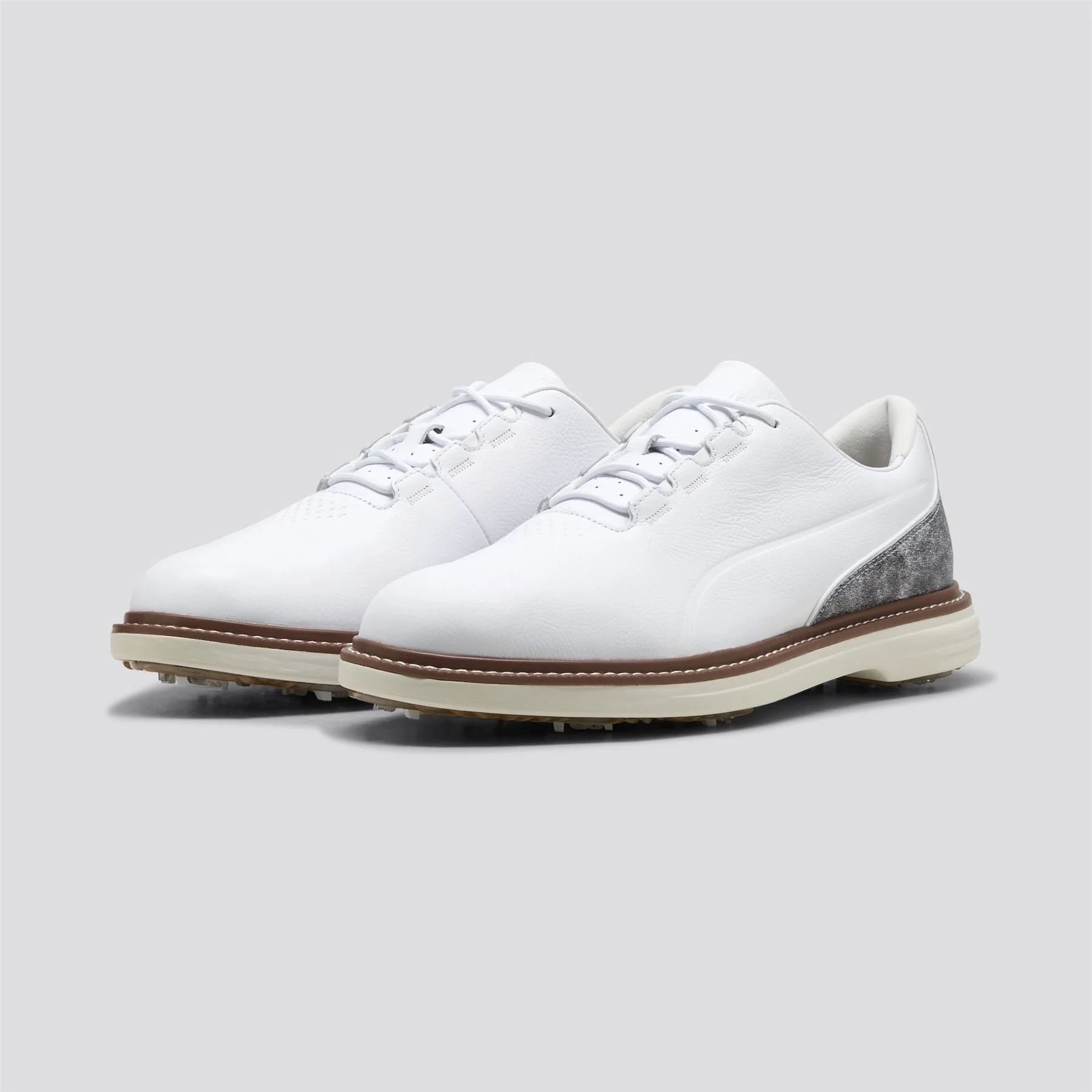 Avant Tour Spiked Golf Shoe White/Brown Mushroom - Image 4