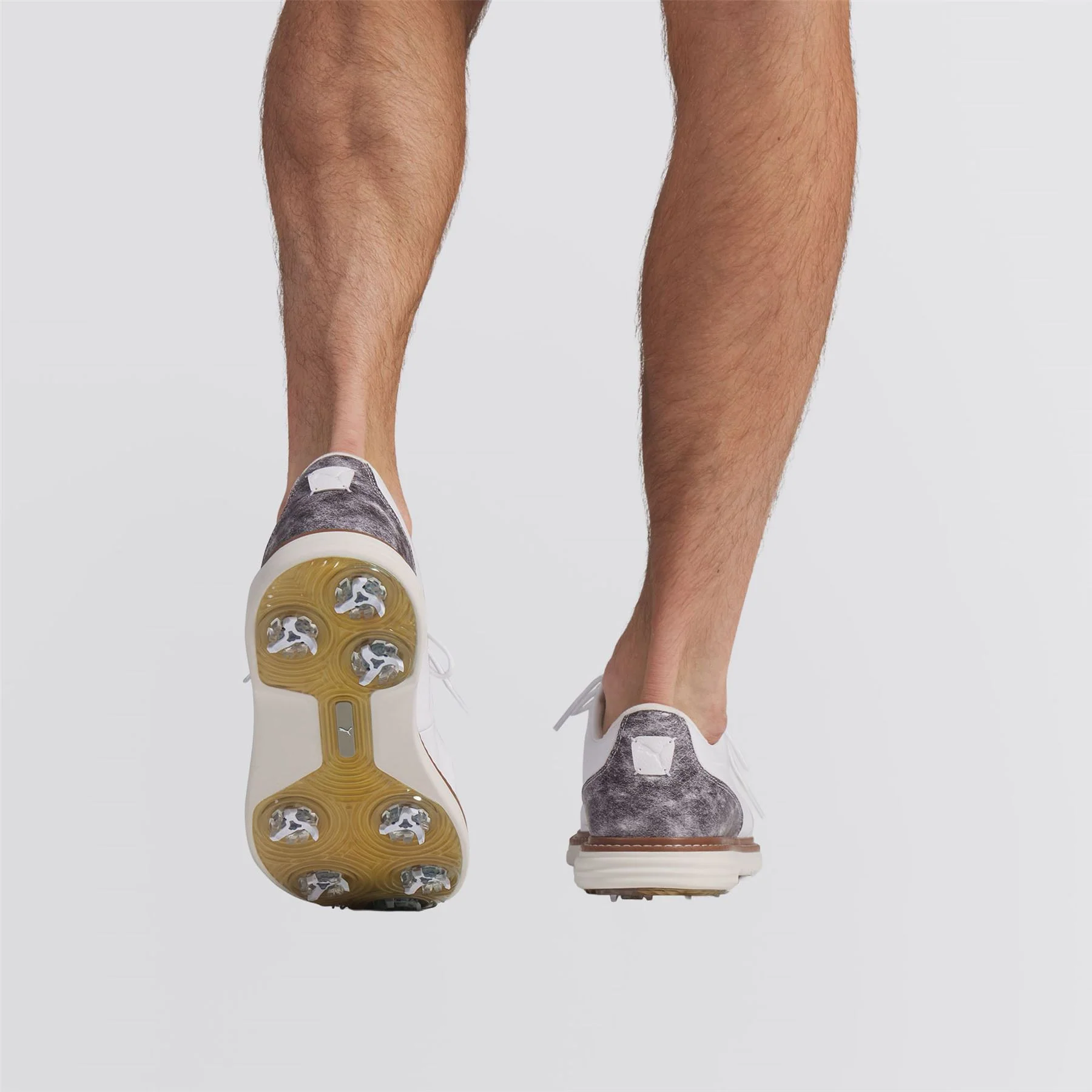 Avant Tour Spiked Golf Shoe White/Brown Mushroom - Image 7