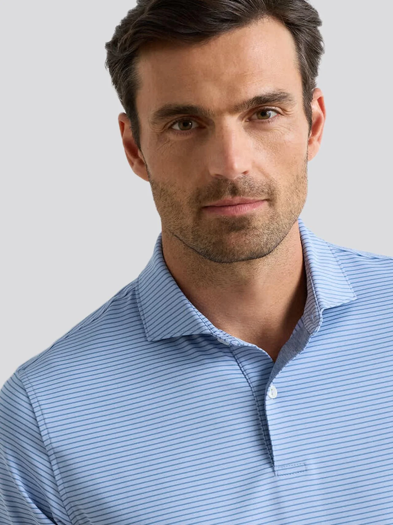 Ballad Performance Jersey Polo Iris Mist - Image 3
