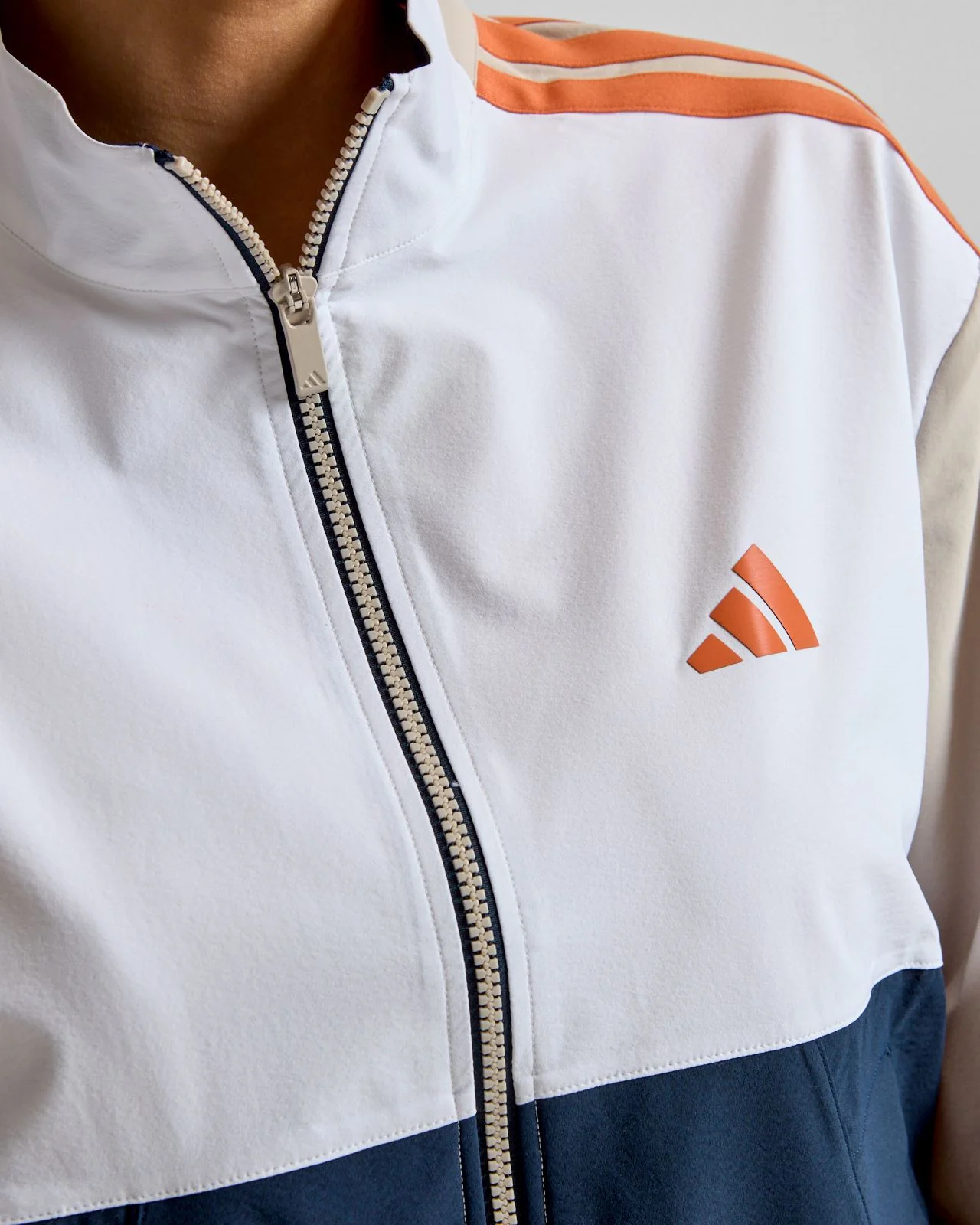 Beyond The Course Colour Block Twistweave Full Zip Jacket Collegiate Navy - Image 6