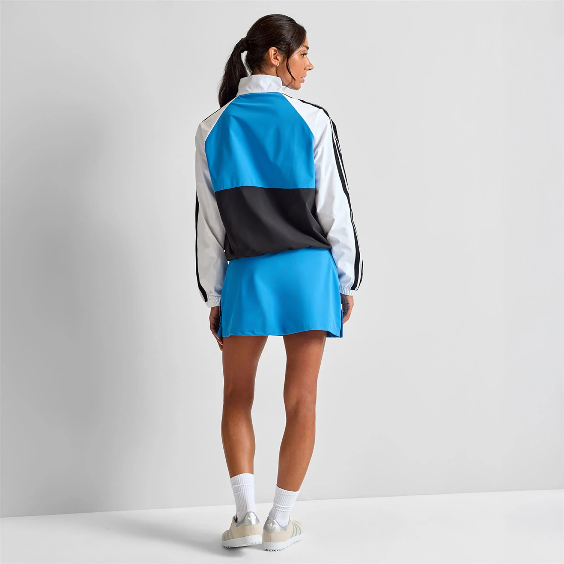 Beyond The Course Colour Block Twistweave Full Zip Jacket Lucid Ray Blue - Image 4