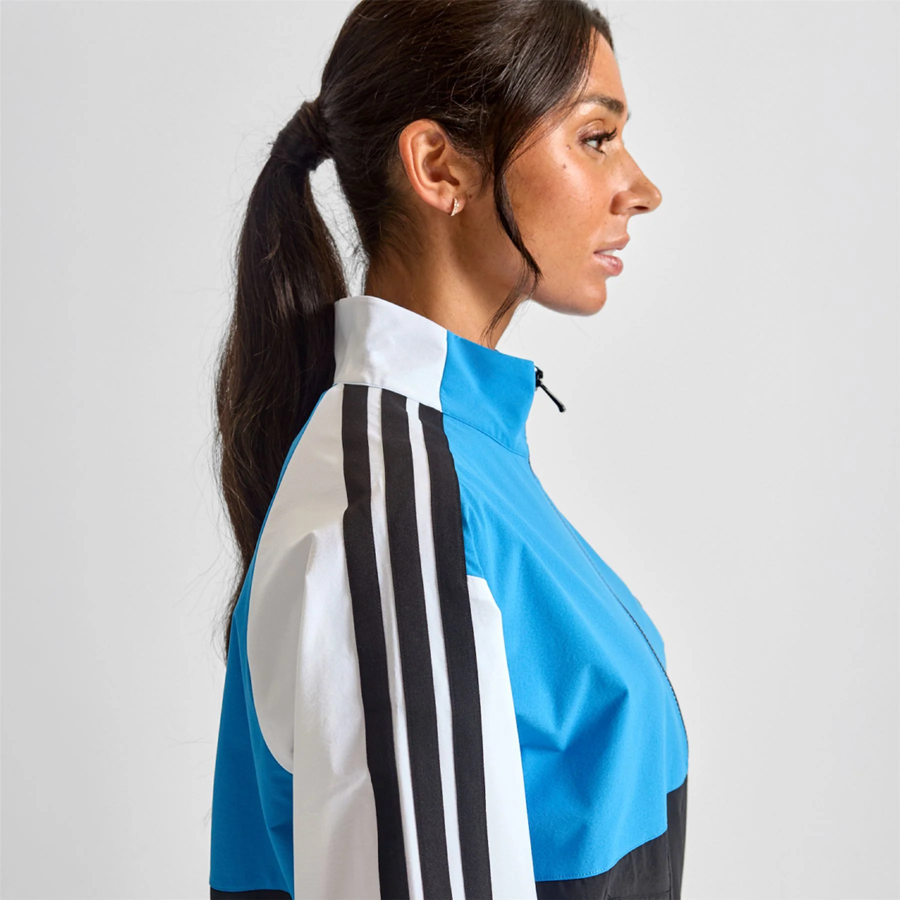 Beyond The Course Colour Block Twistweave Full Zip Jacket Lucid Ray Blue - Image 5