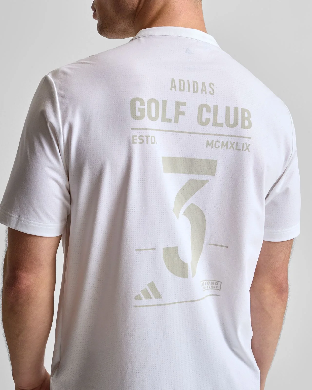 Beyond The Course Golf Club Twistknit Range T-Shirt White - Image 5