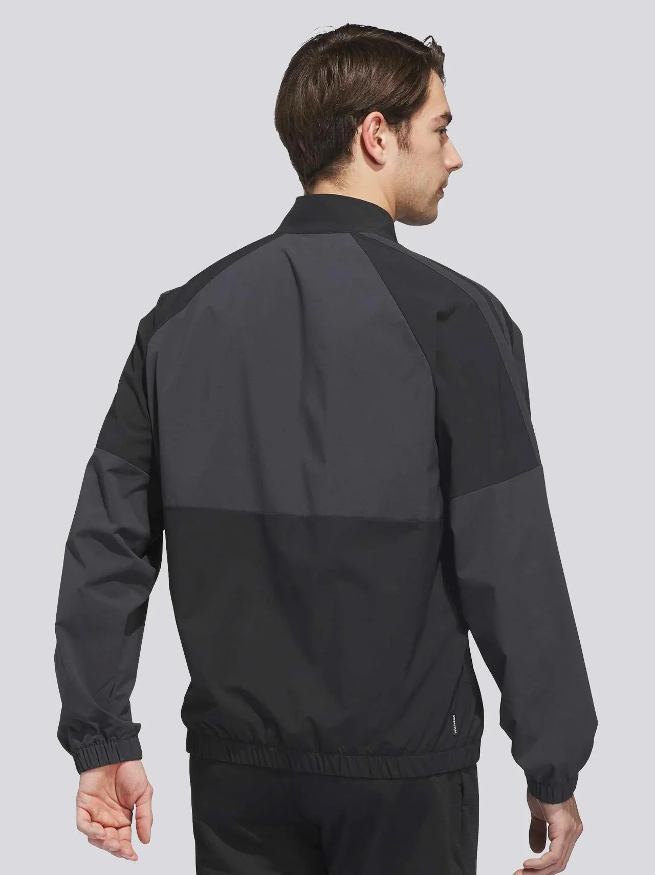 Beyond The Course Twistweave Full Zip Windbreaker Black/Carbon - Image 2