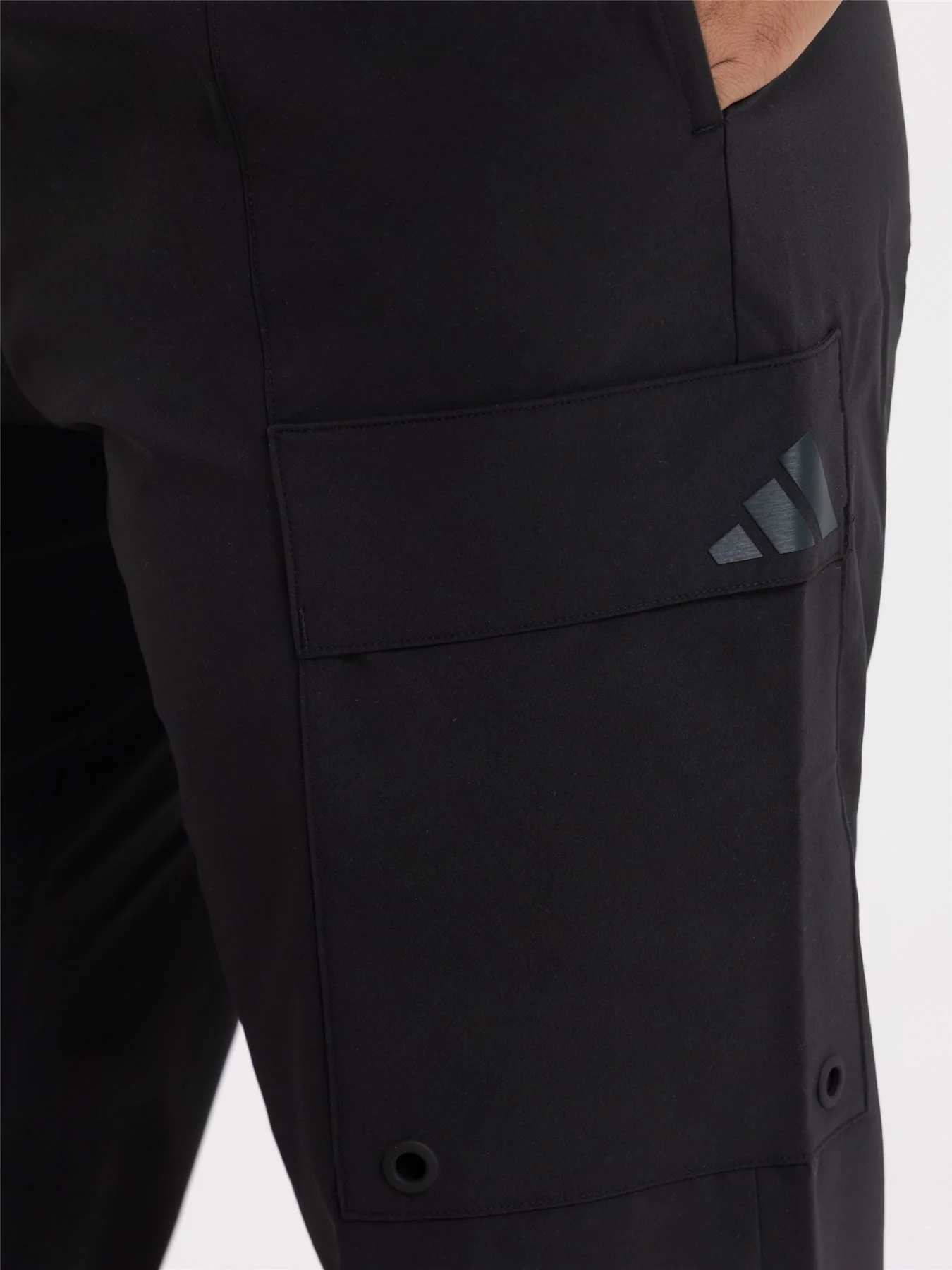 Beyond The Course Twistweave Lined Cargo Trousers Black - Image 6