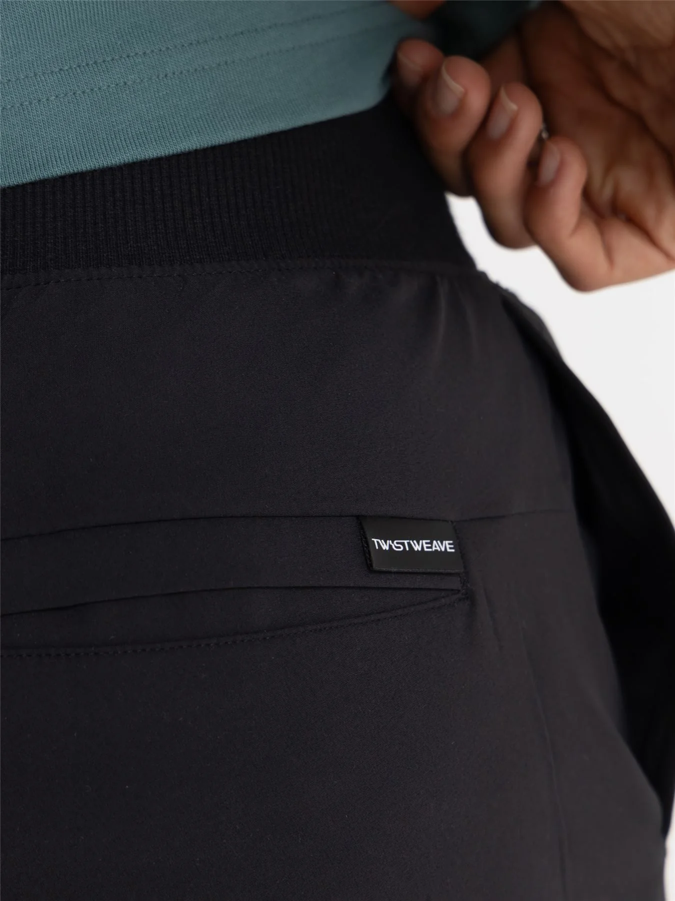 Beyond The Course Twistweave Lined Cargo Trousers Black - Image 7