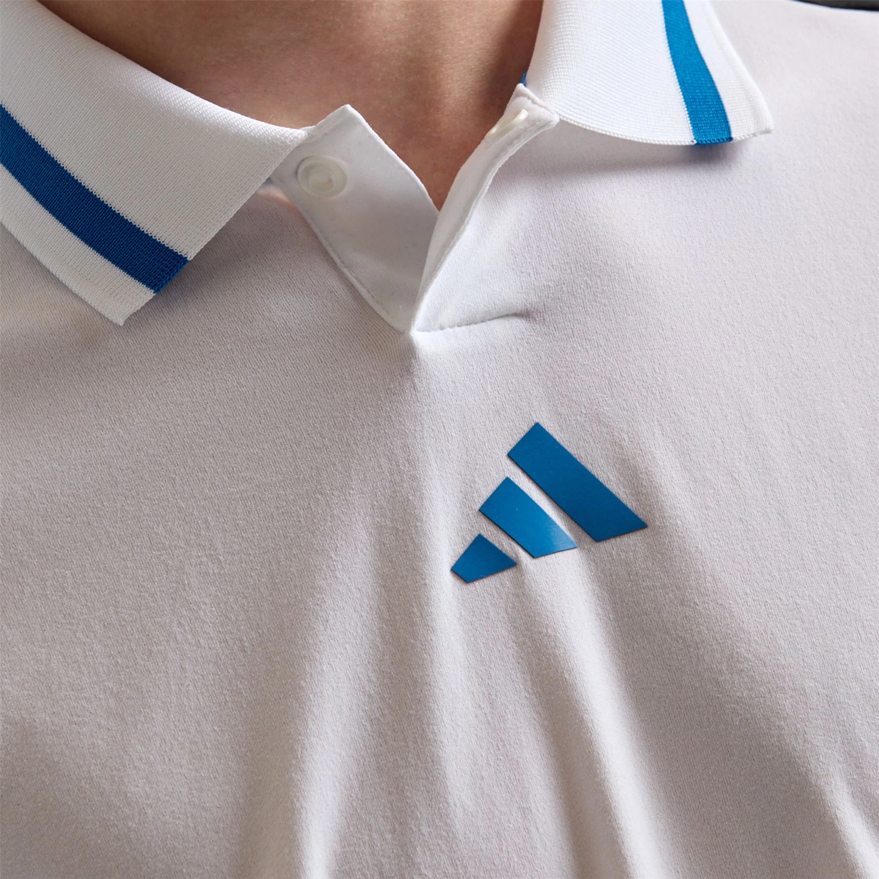 Beyond The Course Vent Twistknit Polo White/Black - Image 6