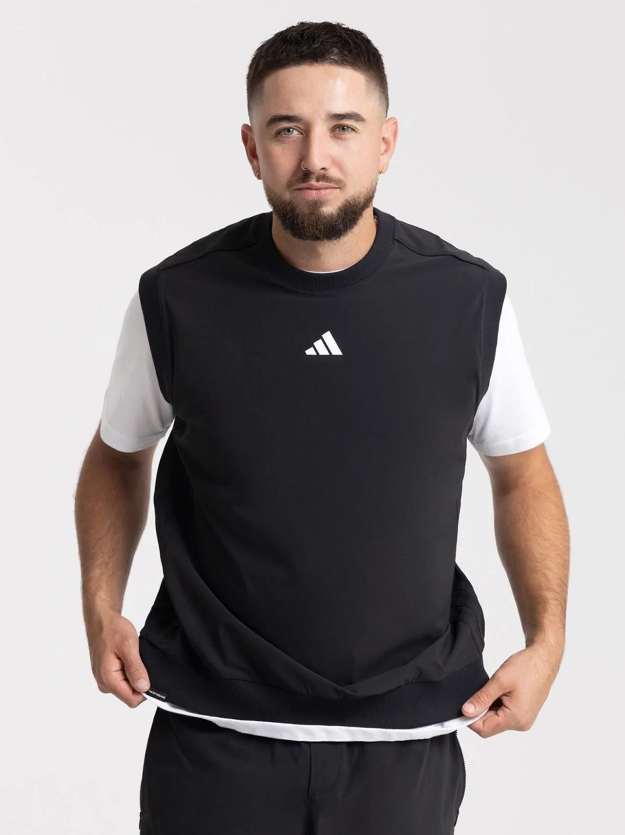 Beyond Twistweave Loose Gilet Black