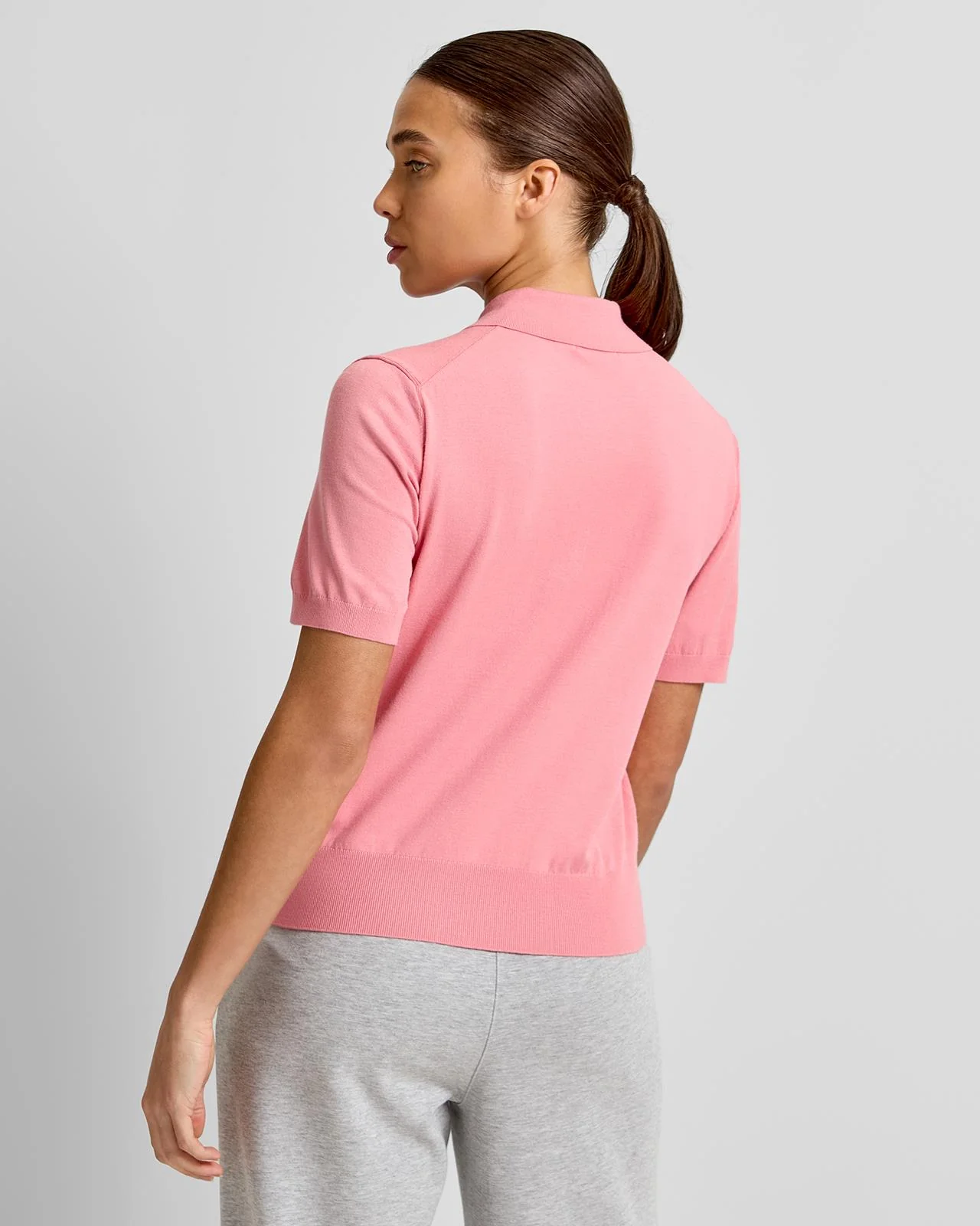 Blake Knit Polo Flamingo Plume - Image 2