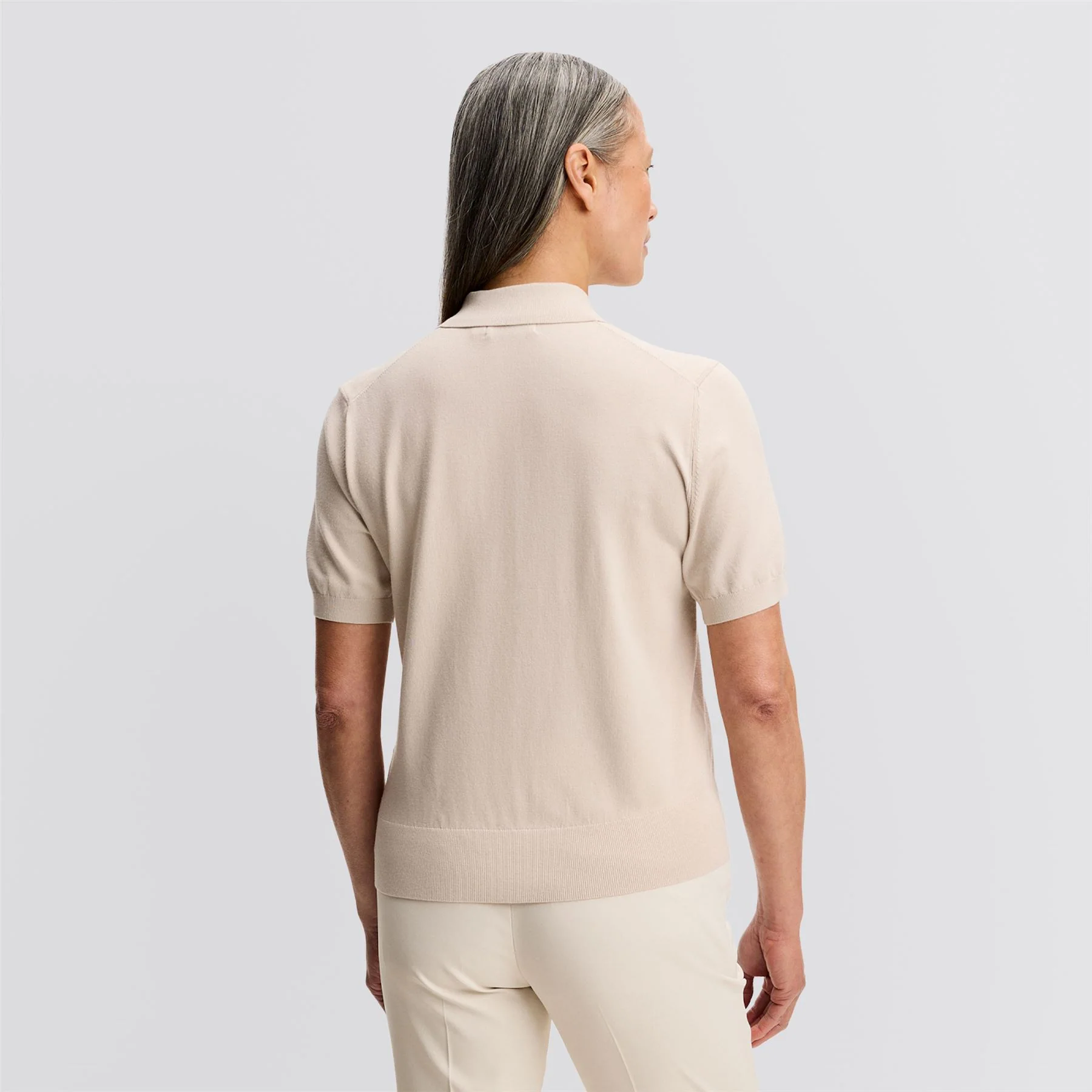 Blake Knit Polo Moonebeam - Image 2