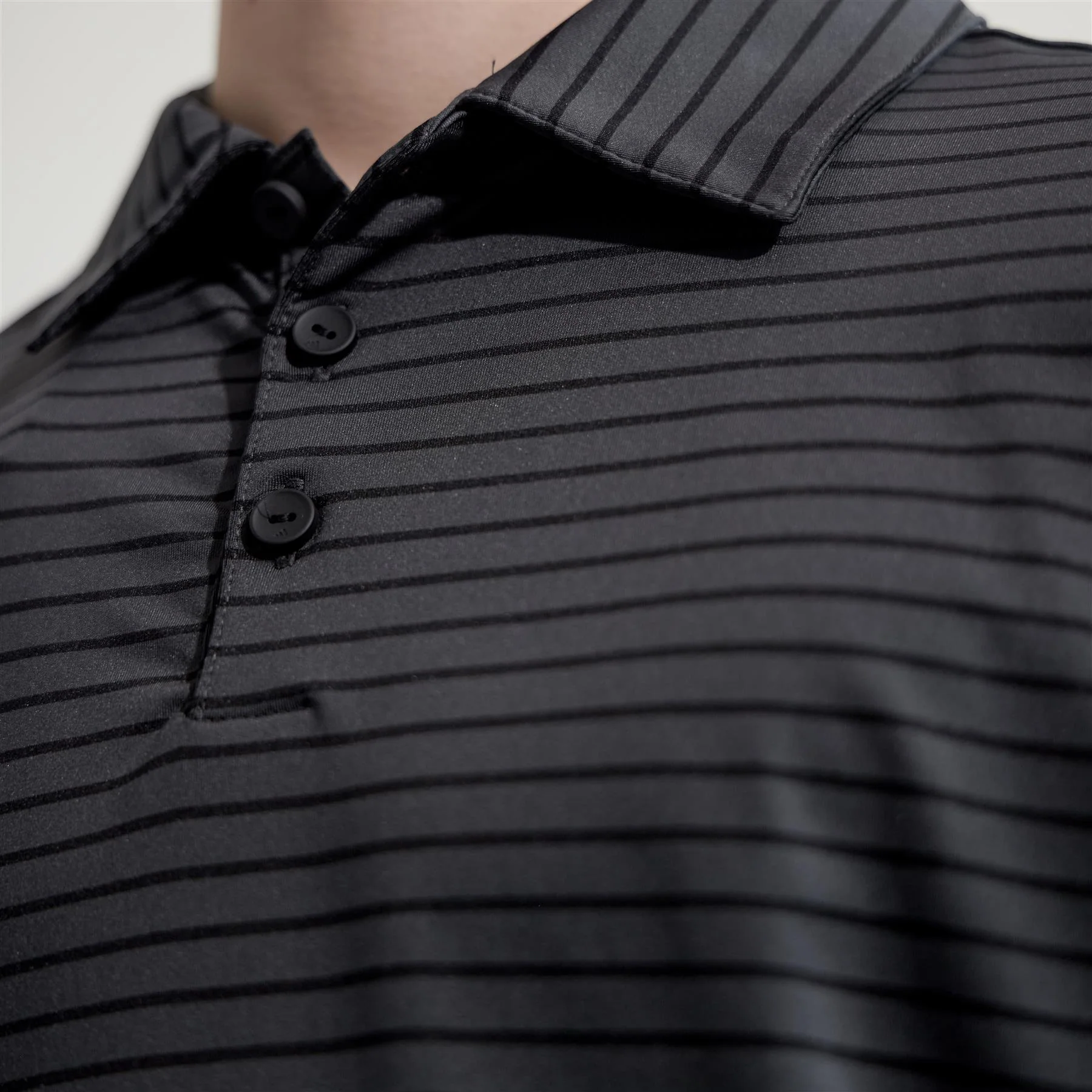 Boys Climacool Striped Polo Black - Image 7