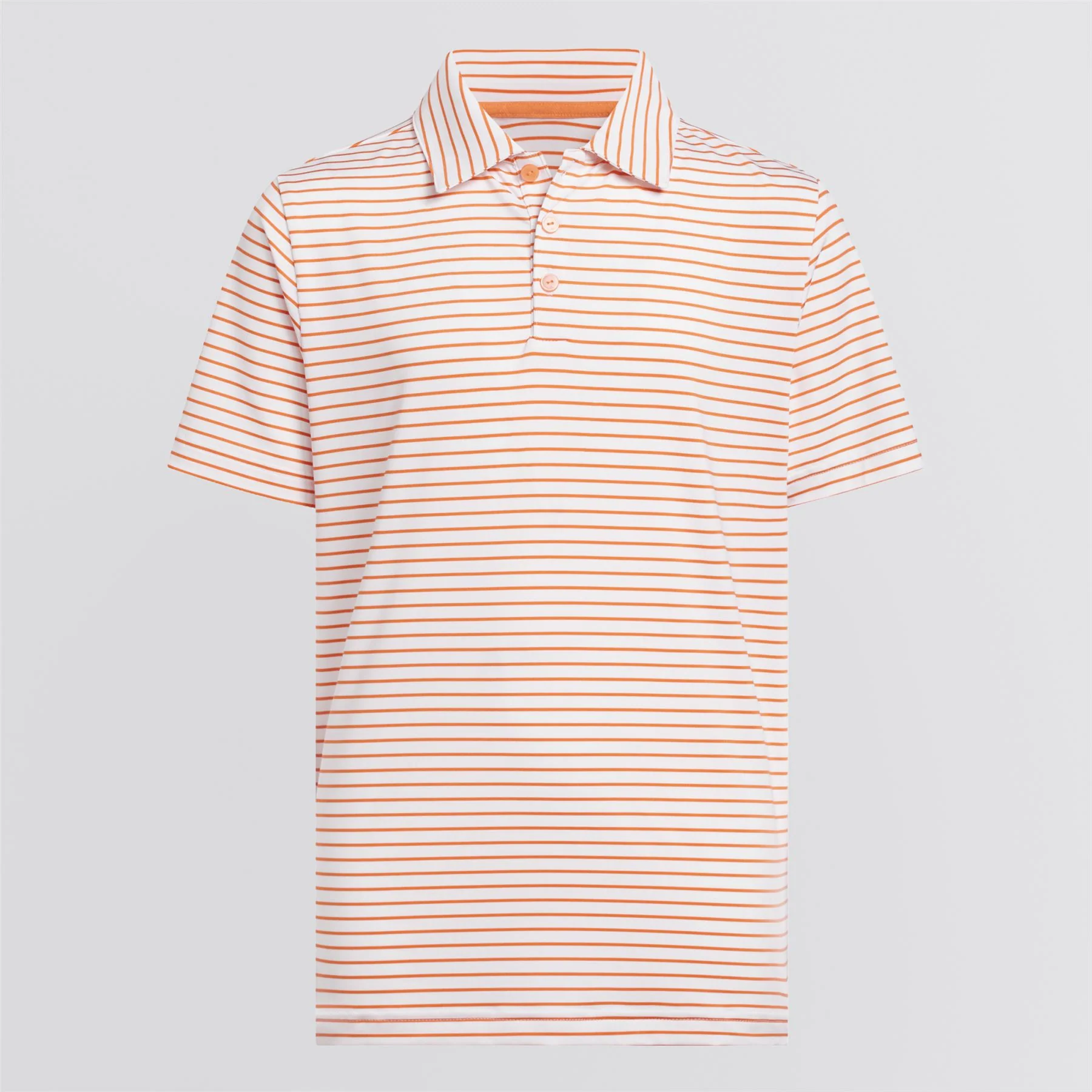 Boys Climacool Striped Polo Dusky Orange - Image 5