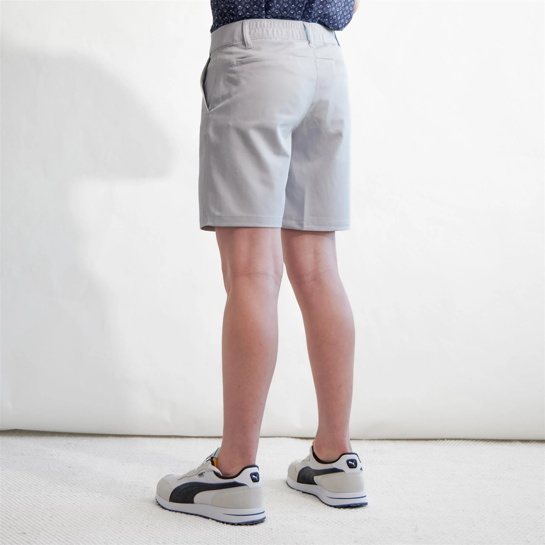 Boys Golf Shorts Platino Gray - Image 3