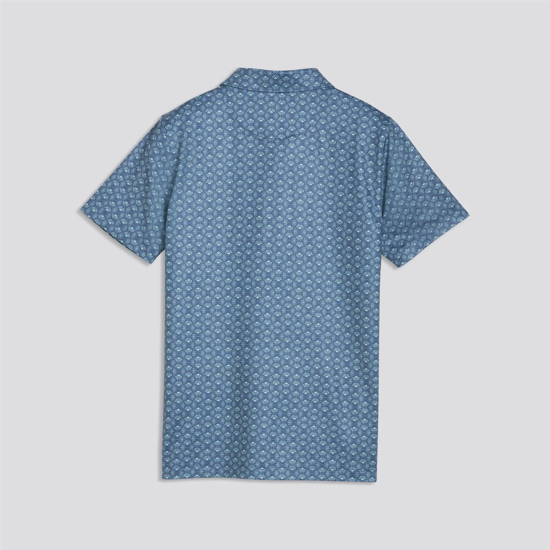 Boys Mattr Scallop Polo Shirt Dark Indigo/Mint Jelly - Image 7
