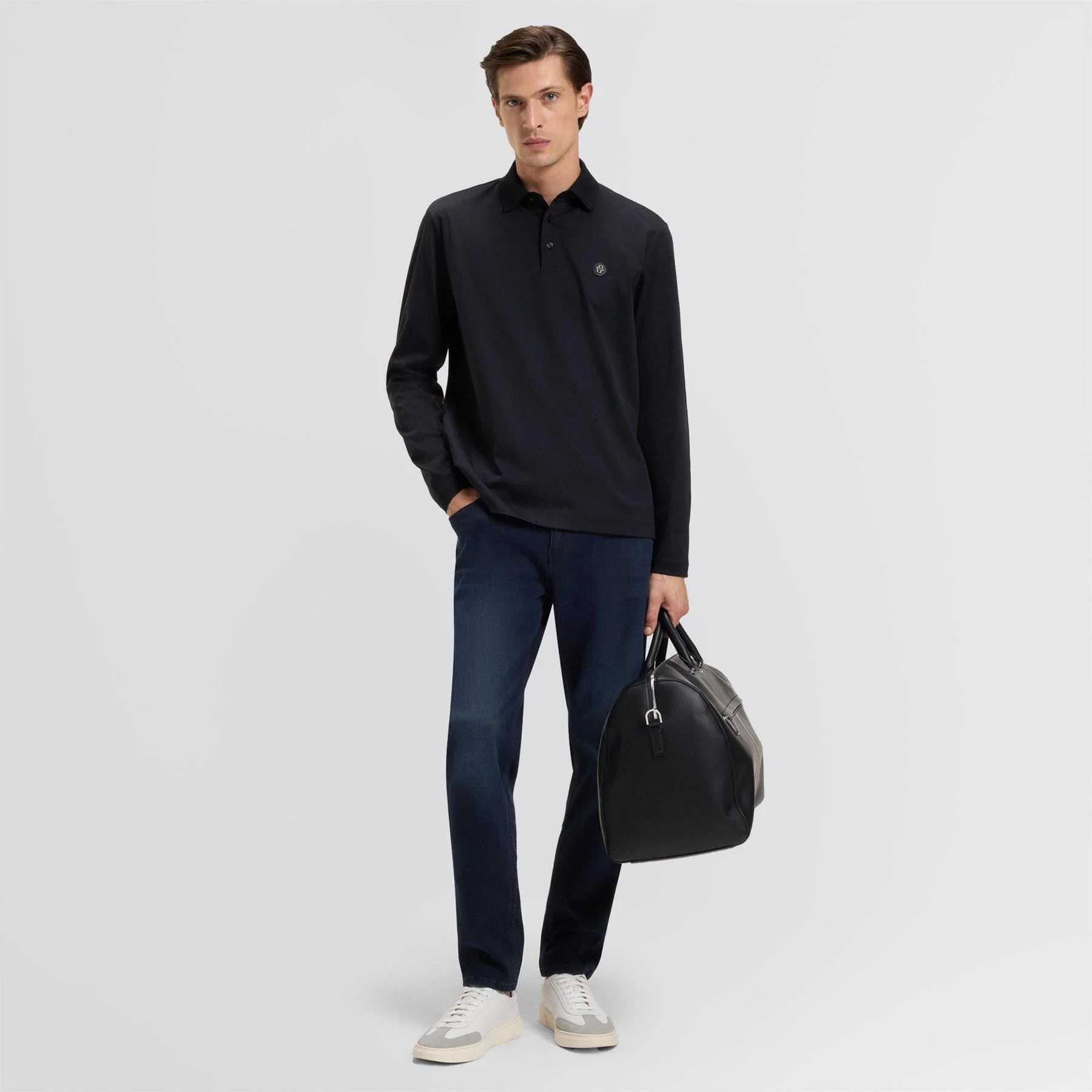 C-Paley 01 LS Polo Dark Blue - Image 3