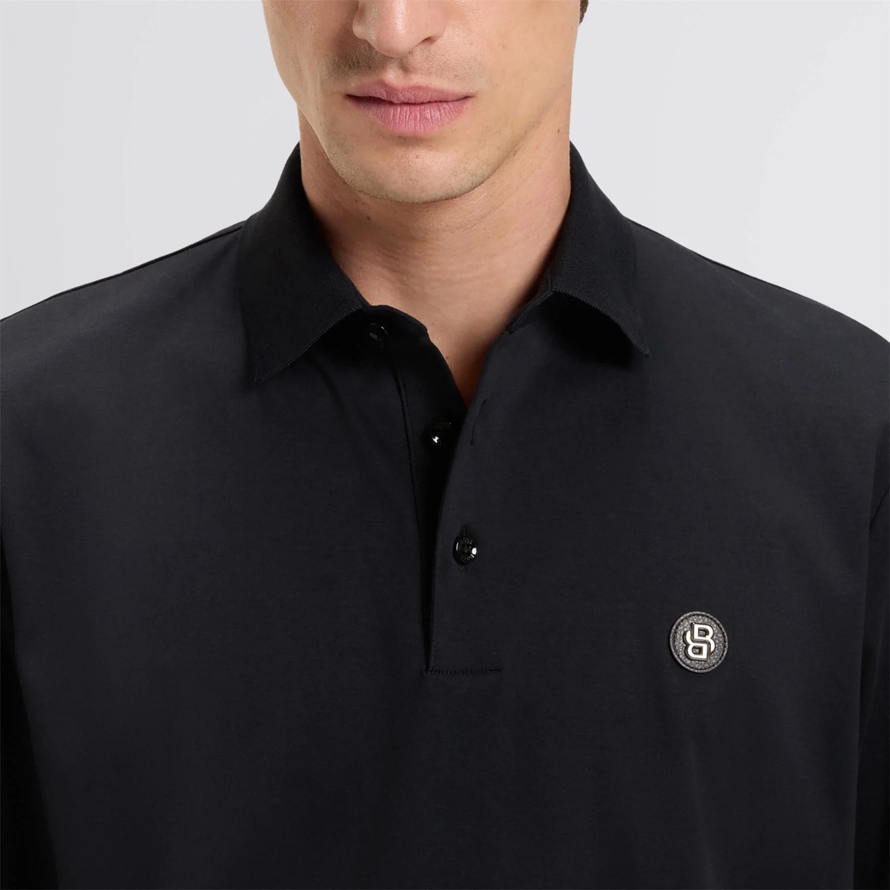 C-Paley 01 LS Polo Dark Blue - Image 5