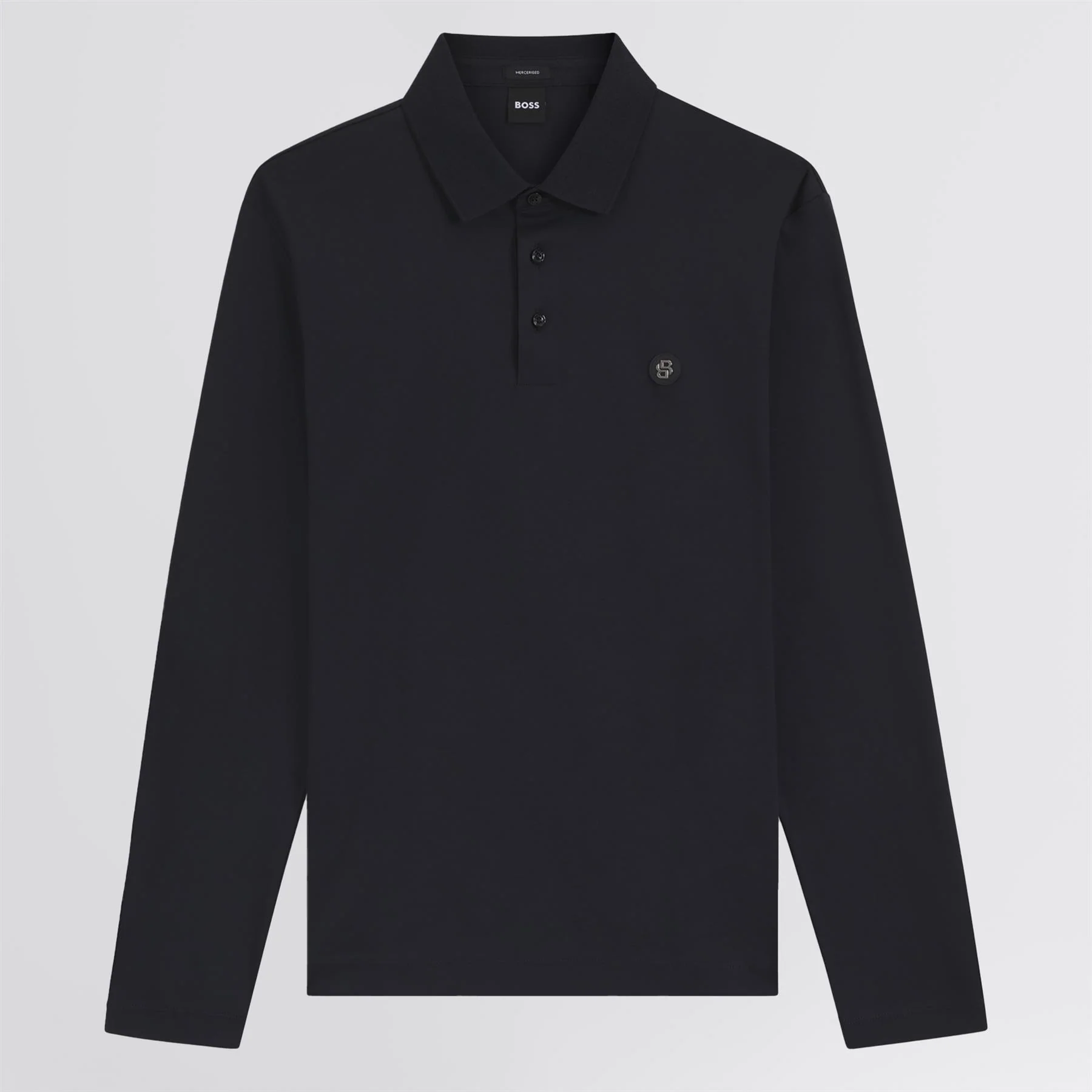 C-Paley 01 LS Polo Dark Blue - Image 6