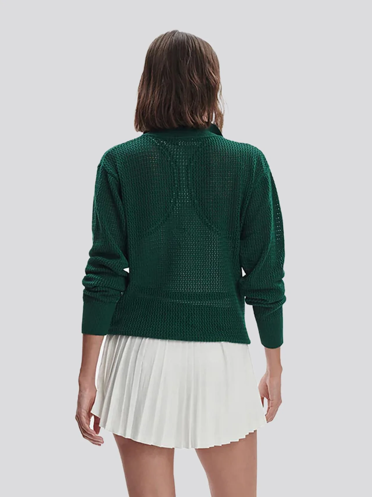 Calva Knit Half Zip Forest - Image 2