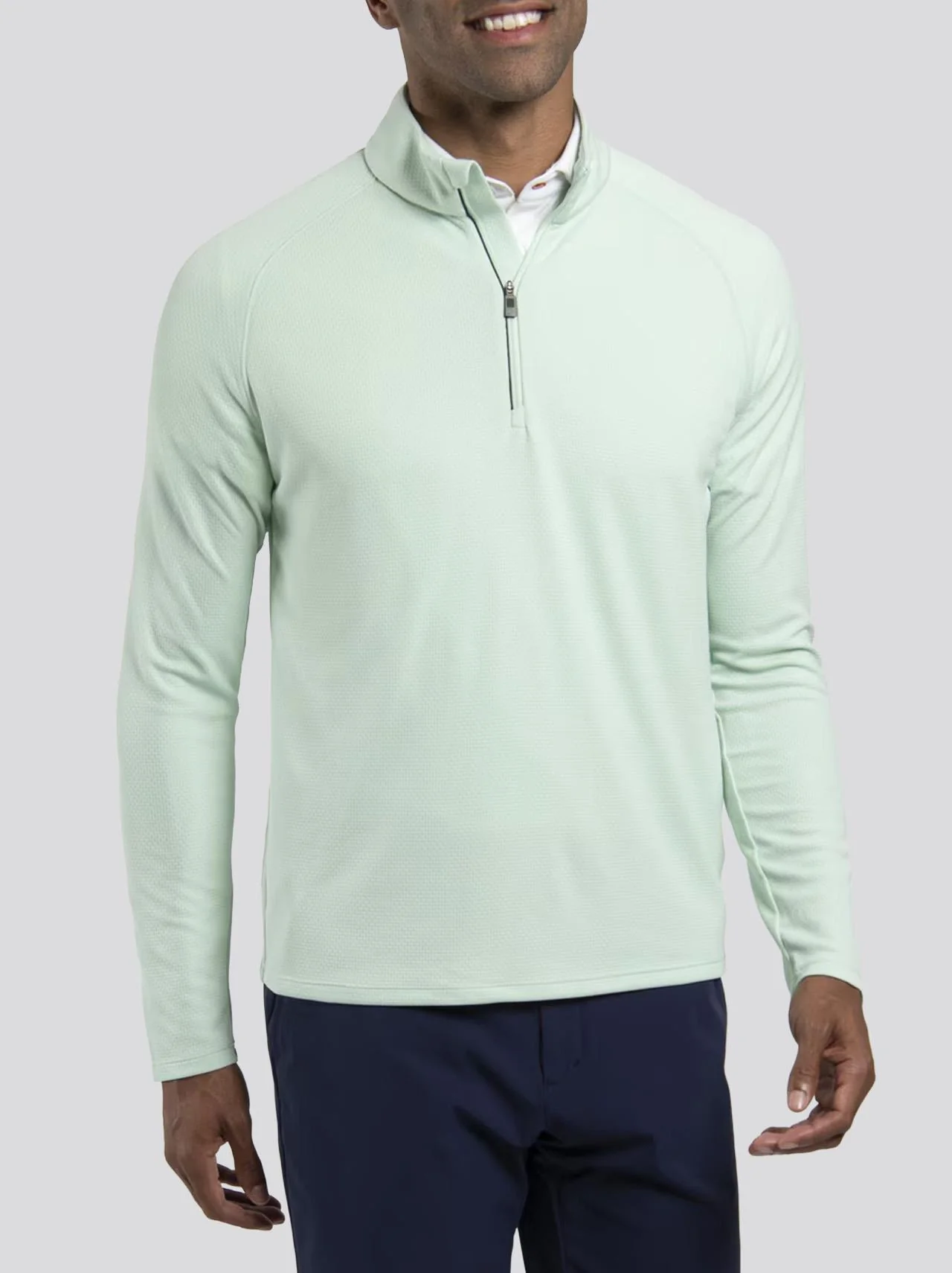 Capture Mid Layer Half-Zip Agave/Atlanta Blue - Image 3