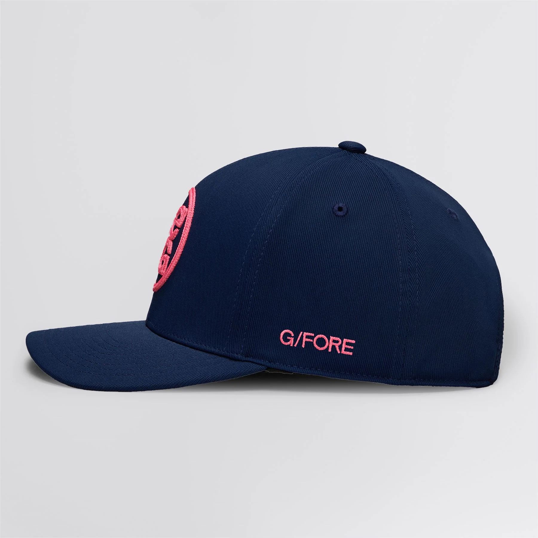 Circle G's Chainstitch 110 Cotton Twill Snapback Twilight/Knockout Pink - Image 6