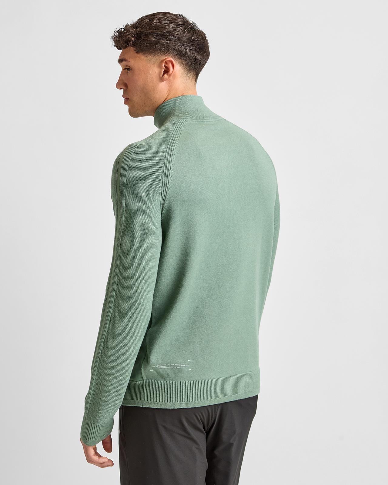 Civic Hybrid Quarter Zip Open Green - Image 2