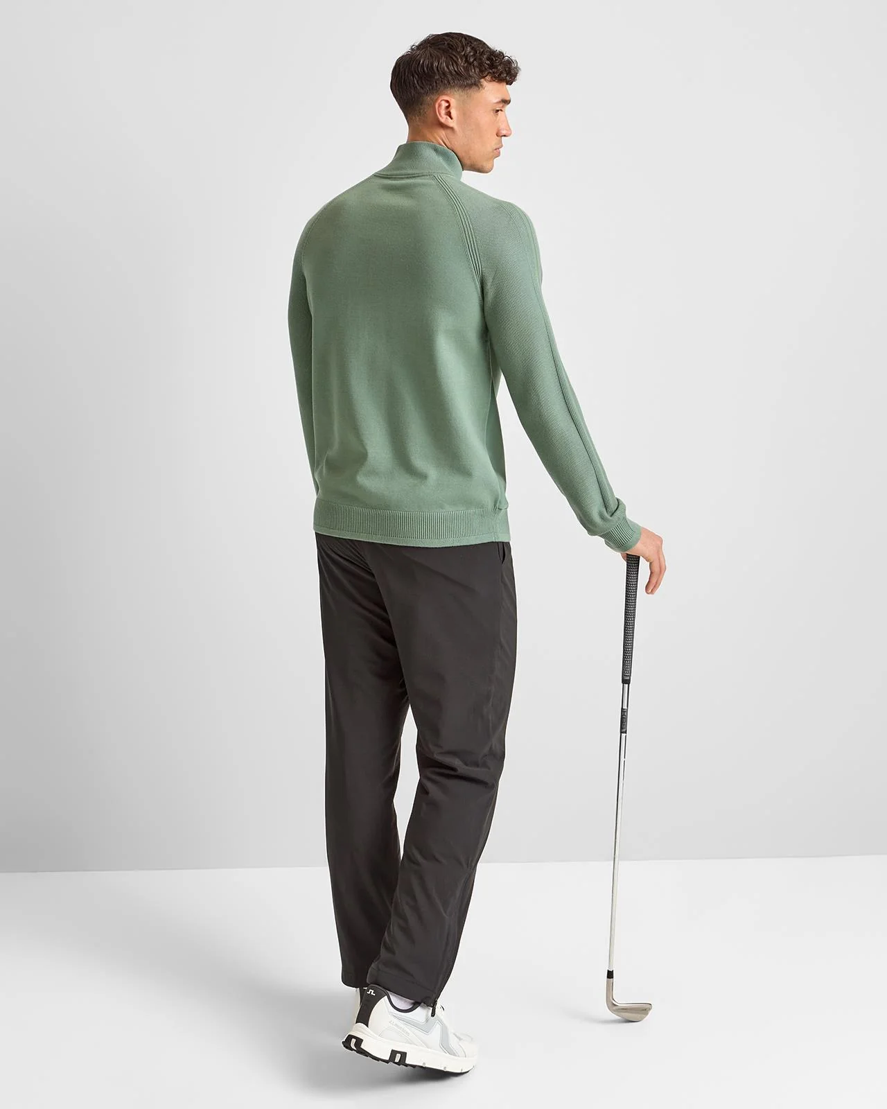 Civic Hybrid Quarter Zip Open Green - Image 4