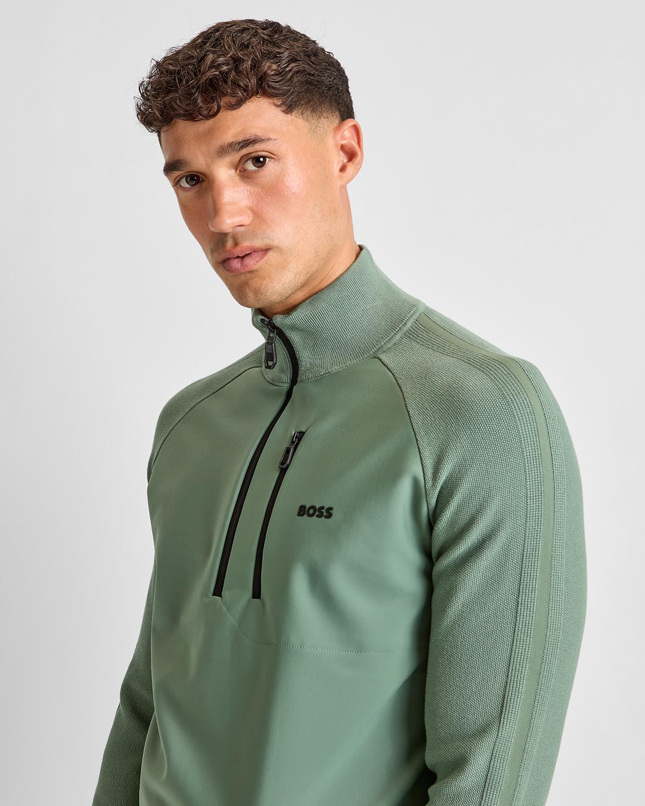 Civic Hybrid Quarter Zip Open Green - Image 5
